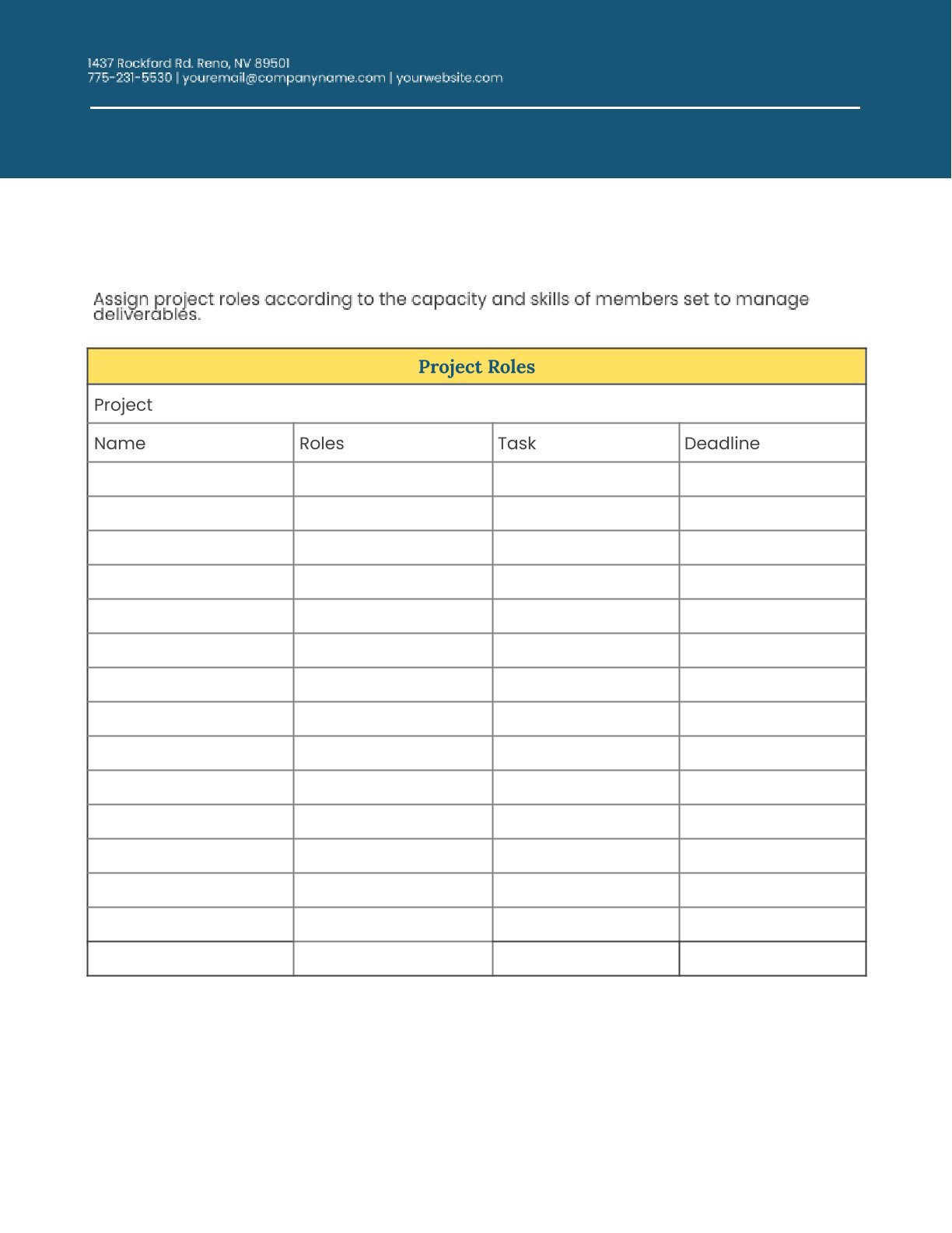 Free Project Planner Template – 5 Page Printable PDF for Personal Use