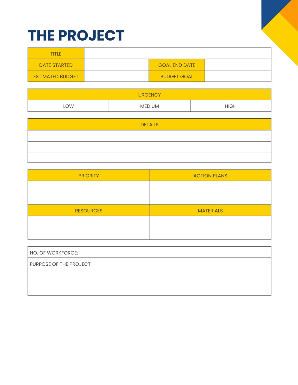 Free Monthly Project Planner Template – 3 Pages | Printable PDF (A4 & US Letter)