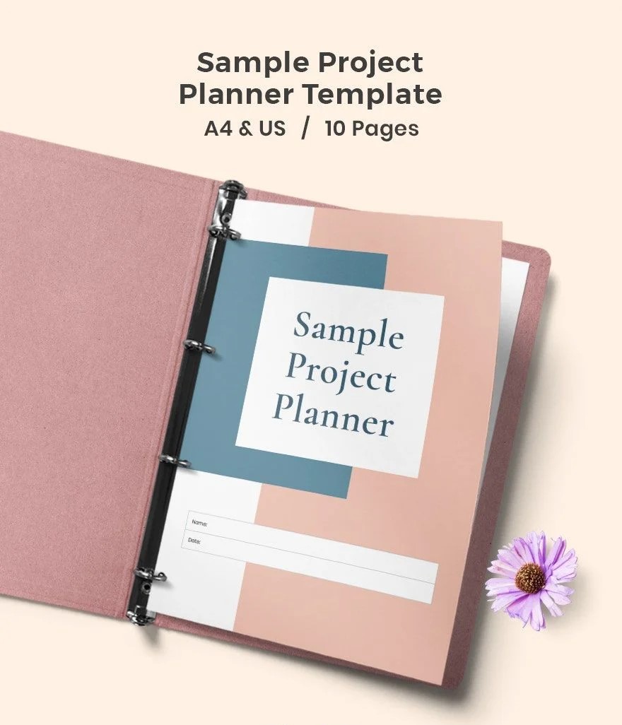 Free Sample Project Planner Template – 15 Pages | A4 Printable PDF