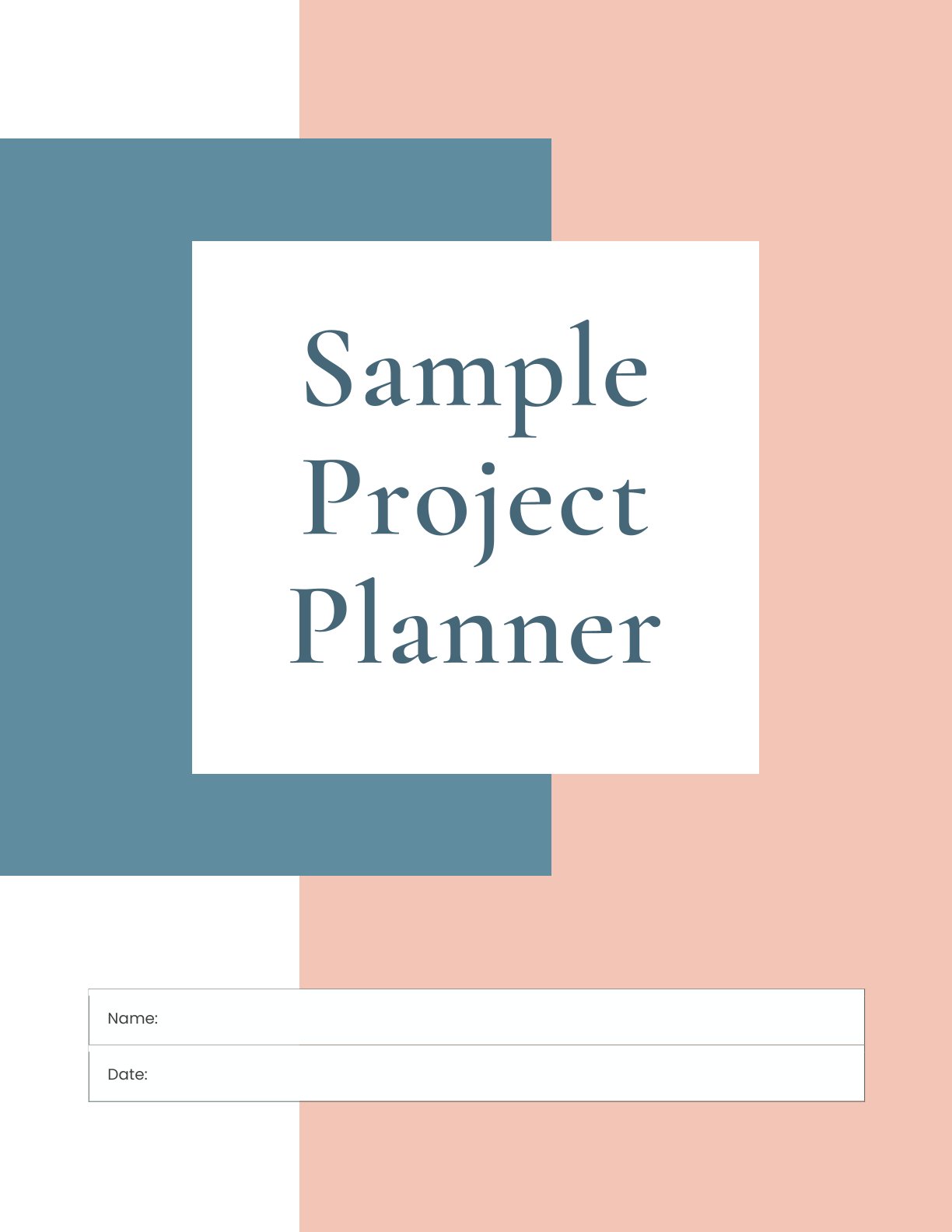Free Sample Project Planner Template – 15 Pages | A4 Printable PDF