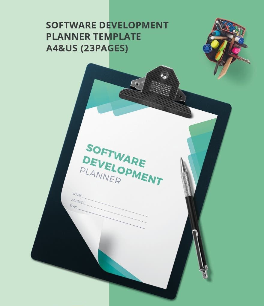 Free Software Development Planner Template – 22 Pages (PDF, A4 & US Letter)