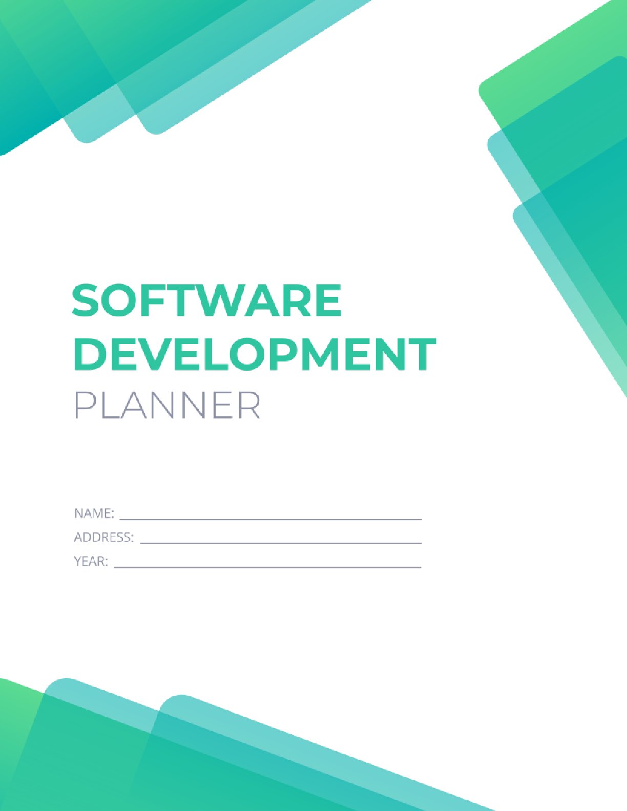 Free Software Development Planner Template – 22 Pages (PDF, A4 & US Letter)