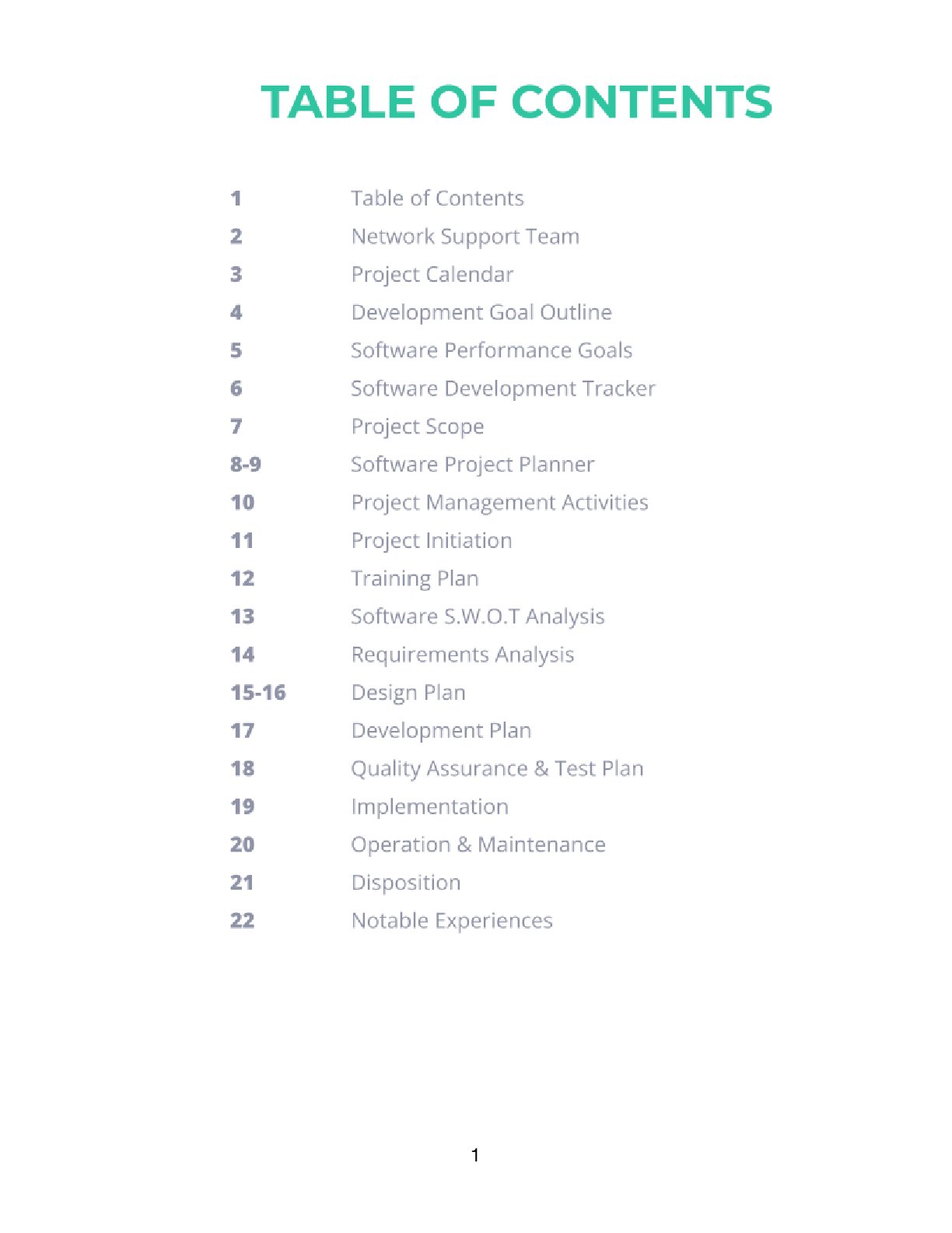 Free Software Development Planner Template – 22 Pages (PDF, A4 & US Letter)