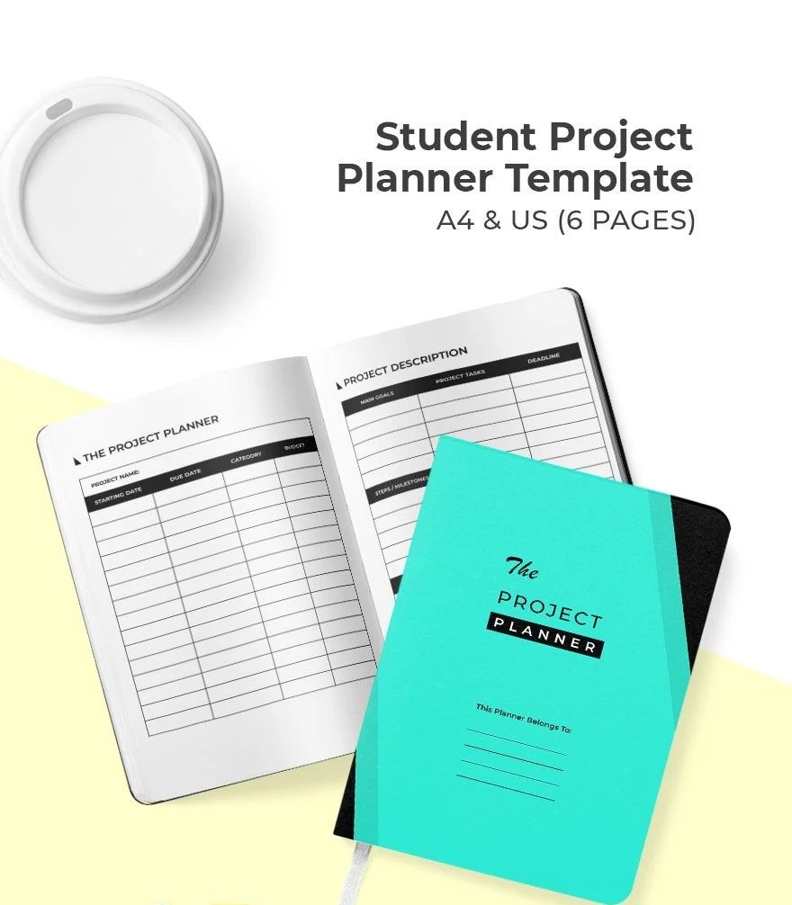 Free Student Project Planner Template – Printable PDF (6 Page)