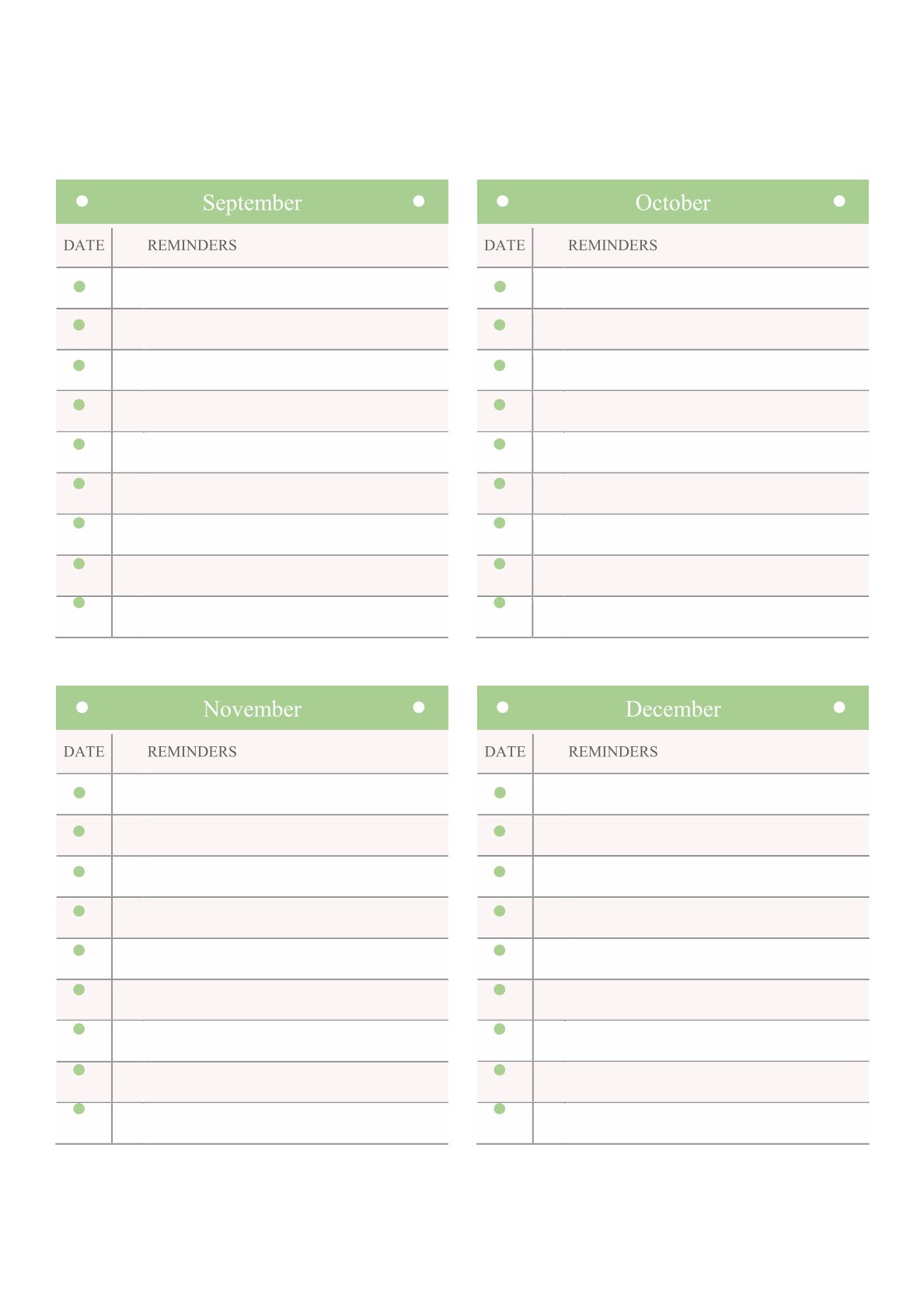 Free 12-Month Life Planner Template – Undated Yearly Organizer (26 Pages)