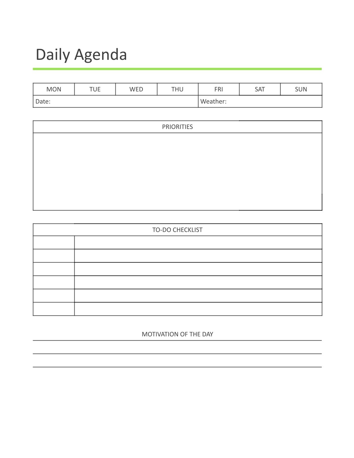 Free Printable Daily Life Planner Template – Schedule, Journal, Tracker | A4 & US Letter | PDF