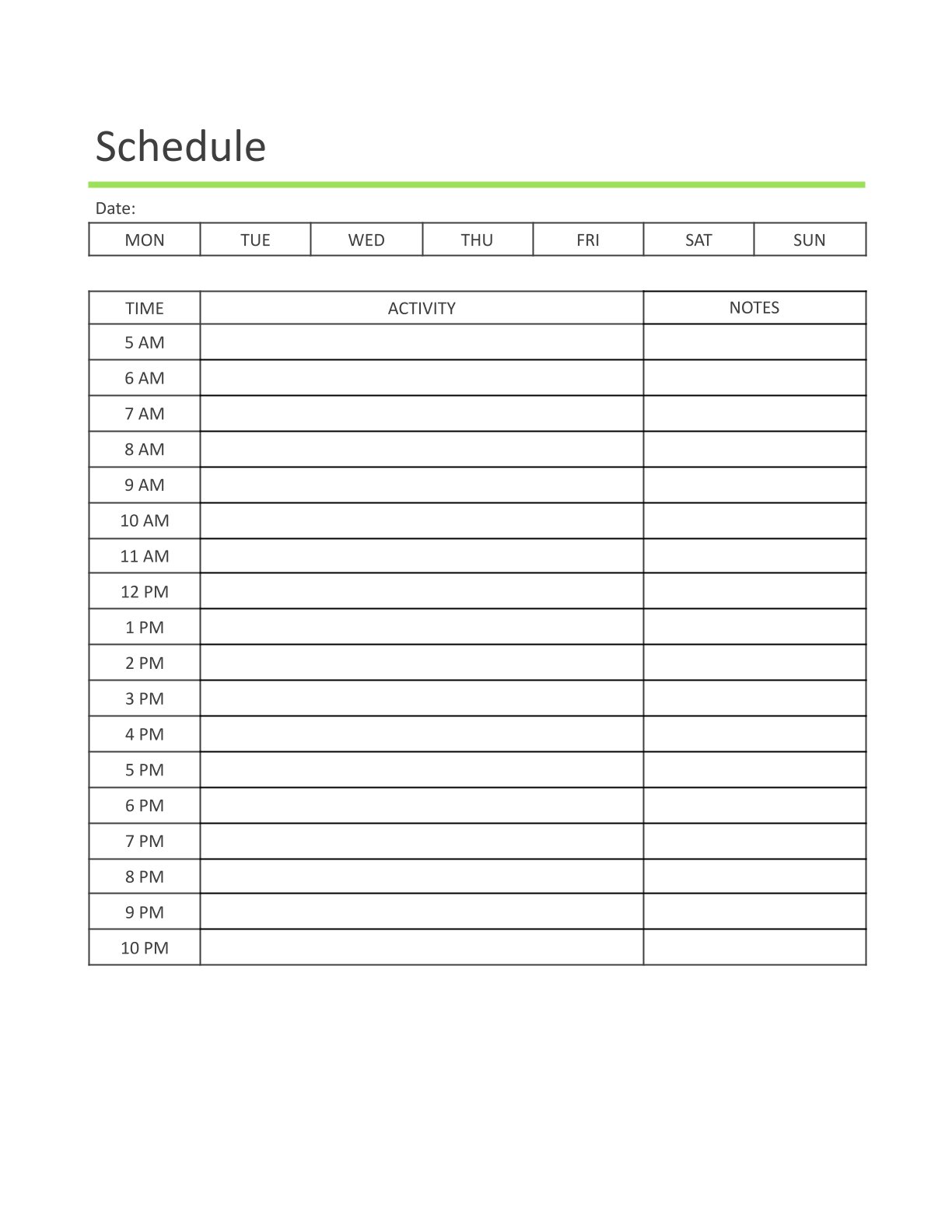 Free Printable Daily Life Planner Template – Schedule, Journal, Tracker | A4 & US Letter | PDF