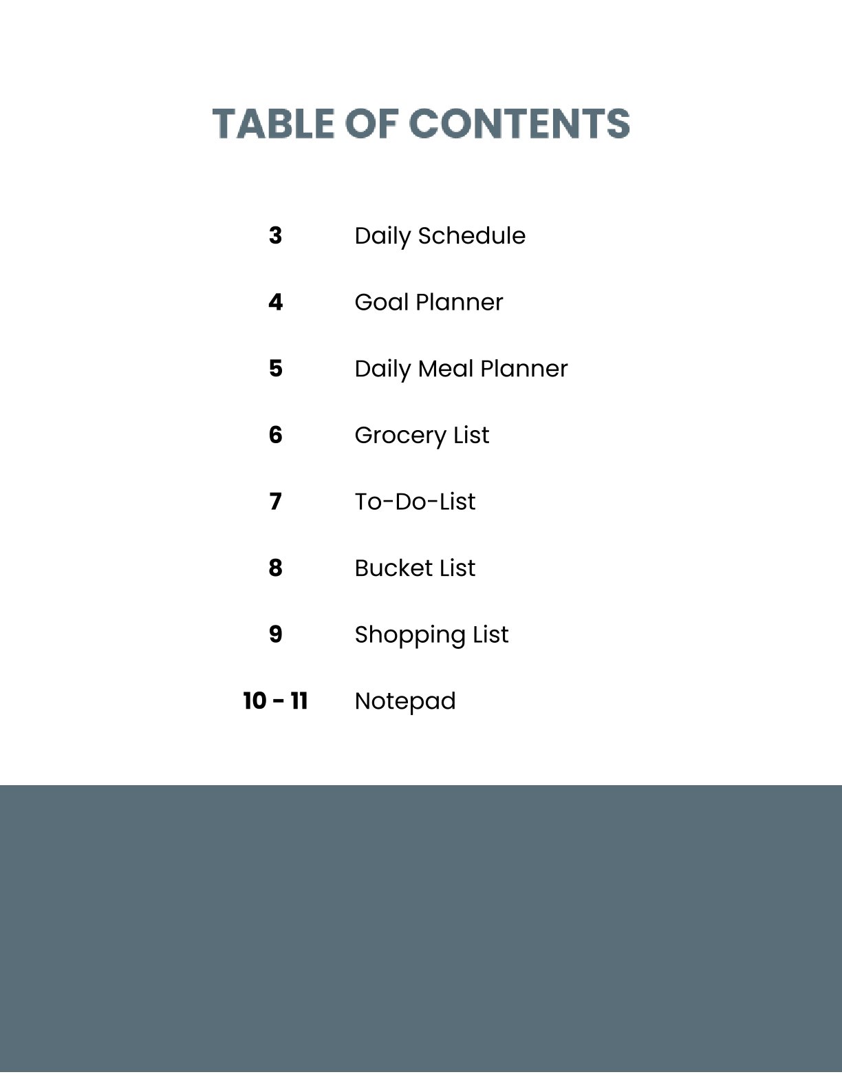 Free Daily Personal Planner Template (10 Pages) – Schedule, Meals & Goals Organizer