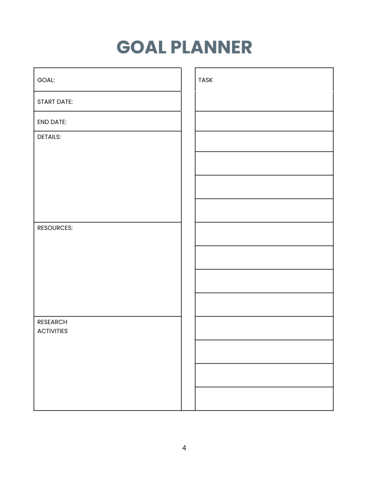 Free Daily Personal Planner Template (10 Pages) – Schedule, Meals & Goals Organizer