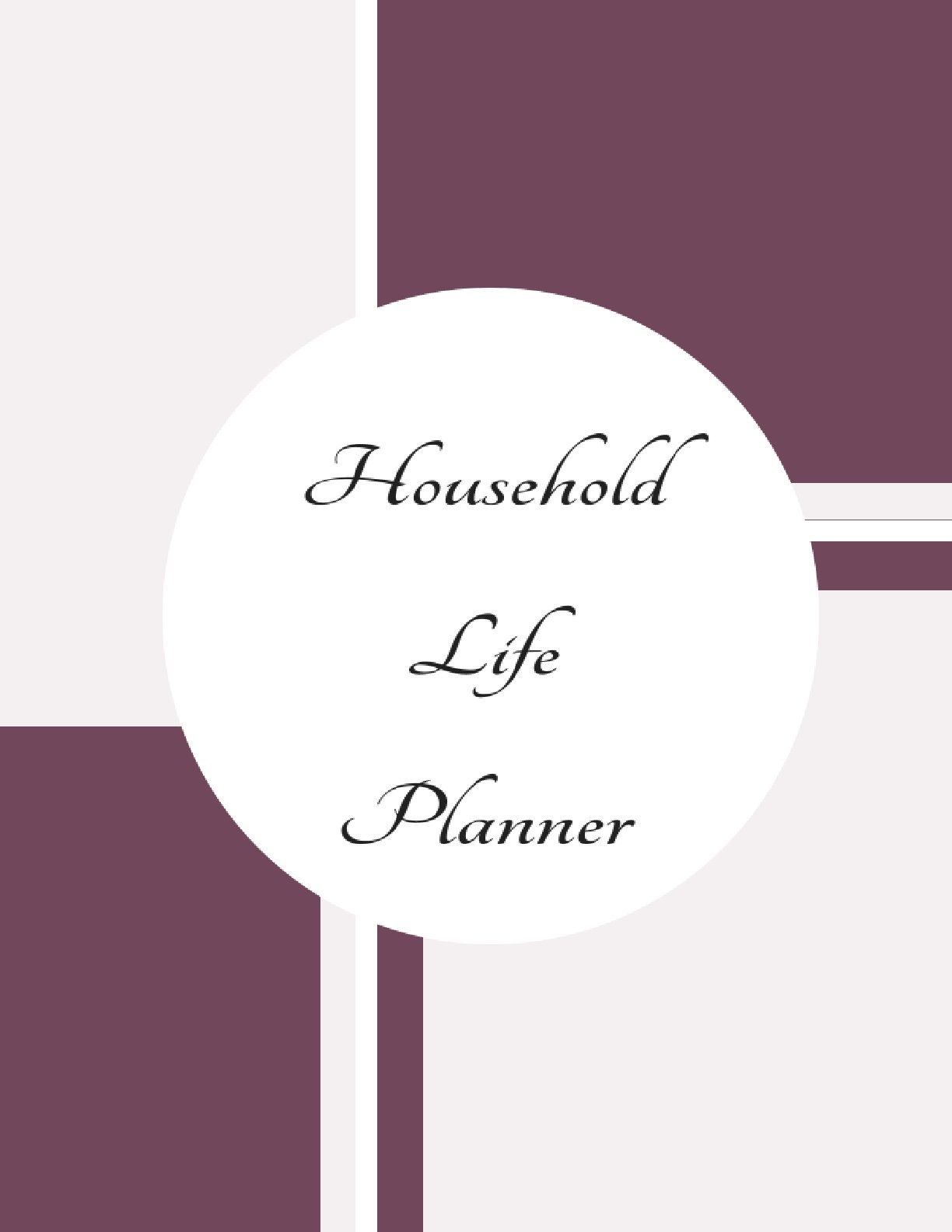 Free Household Life Planner Template – Printable Weekly Organizer PDF Bring peace, clarity, and order to your home life with one simple planner!