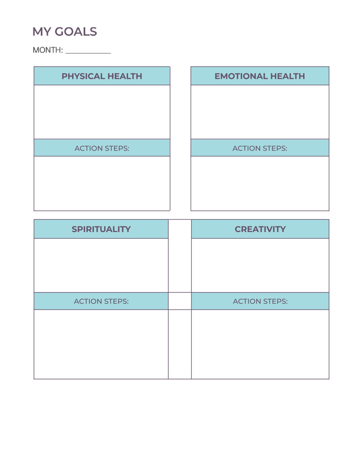 Free Life Balance Planner Template – Self-Care, Wellness & Goals PDF