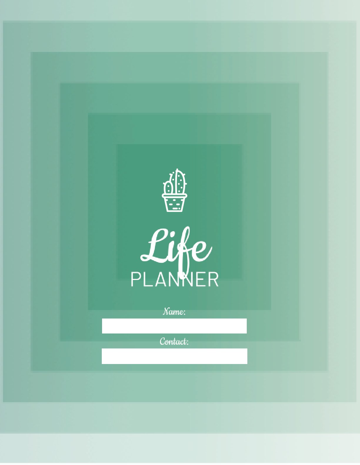 Free Undated Life Planner Template – Printable Daily & Weekly Productivity PDF (US Letter)