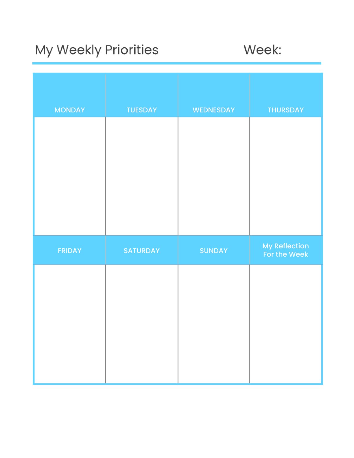 Free Minimalist Mini Life Planner Template – Undated Weekly + Monthly PDF