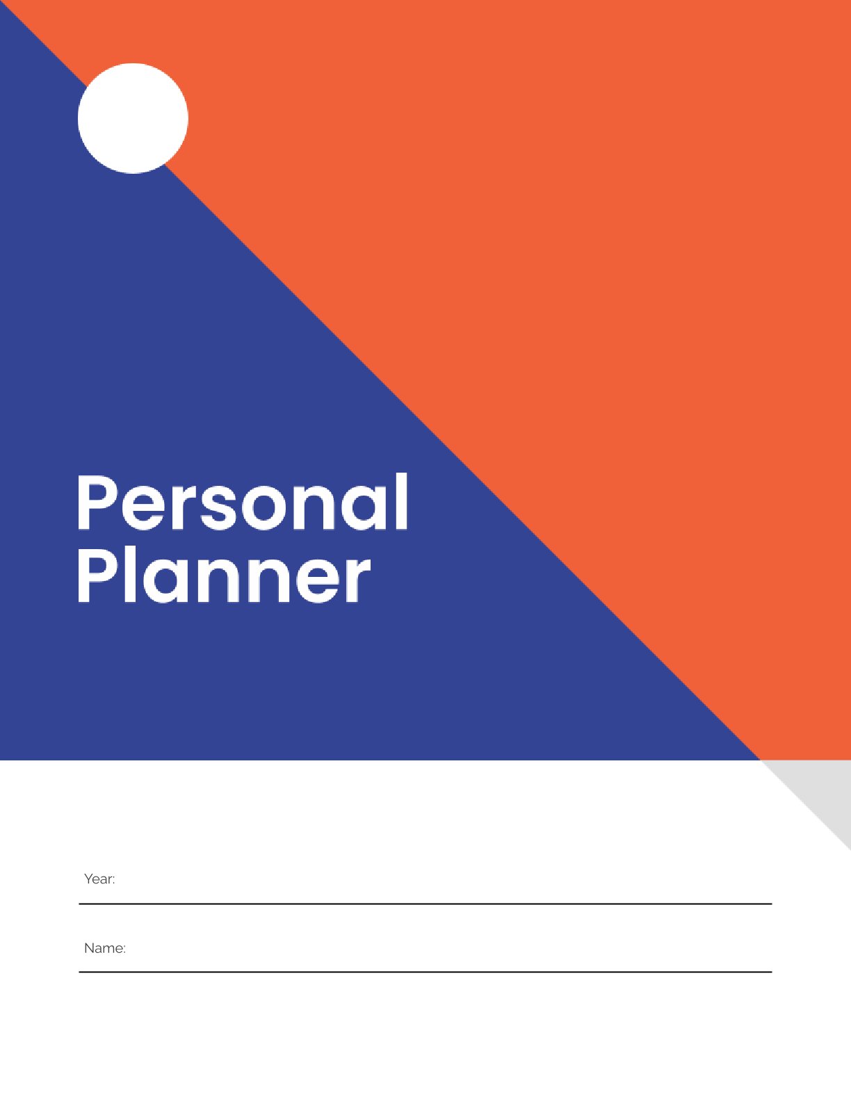Free Modern Personal Planner Template – Daily, Weekly & Monthly PDF Organizer