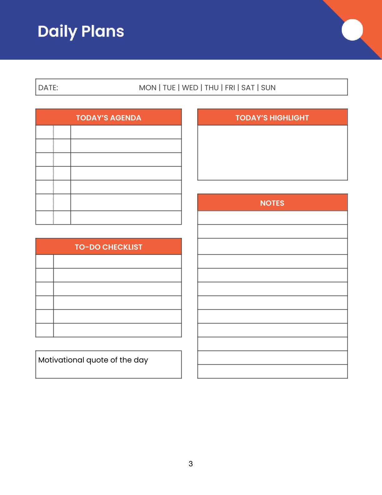 Free Modern Personal Planner Template – Daily, Weekly & Monthly PDF Organizer