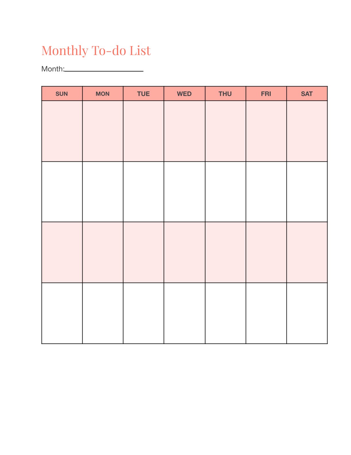 Free Monthly Life Planner Template (Printable PDF) | Goal Setting & To-Do List Organizer