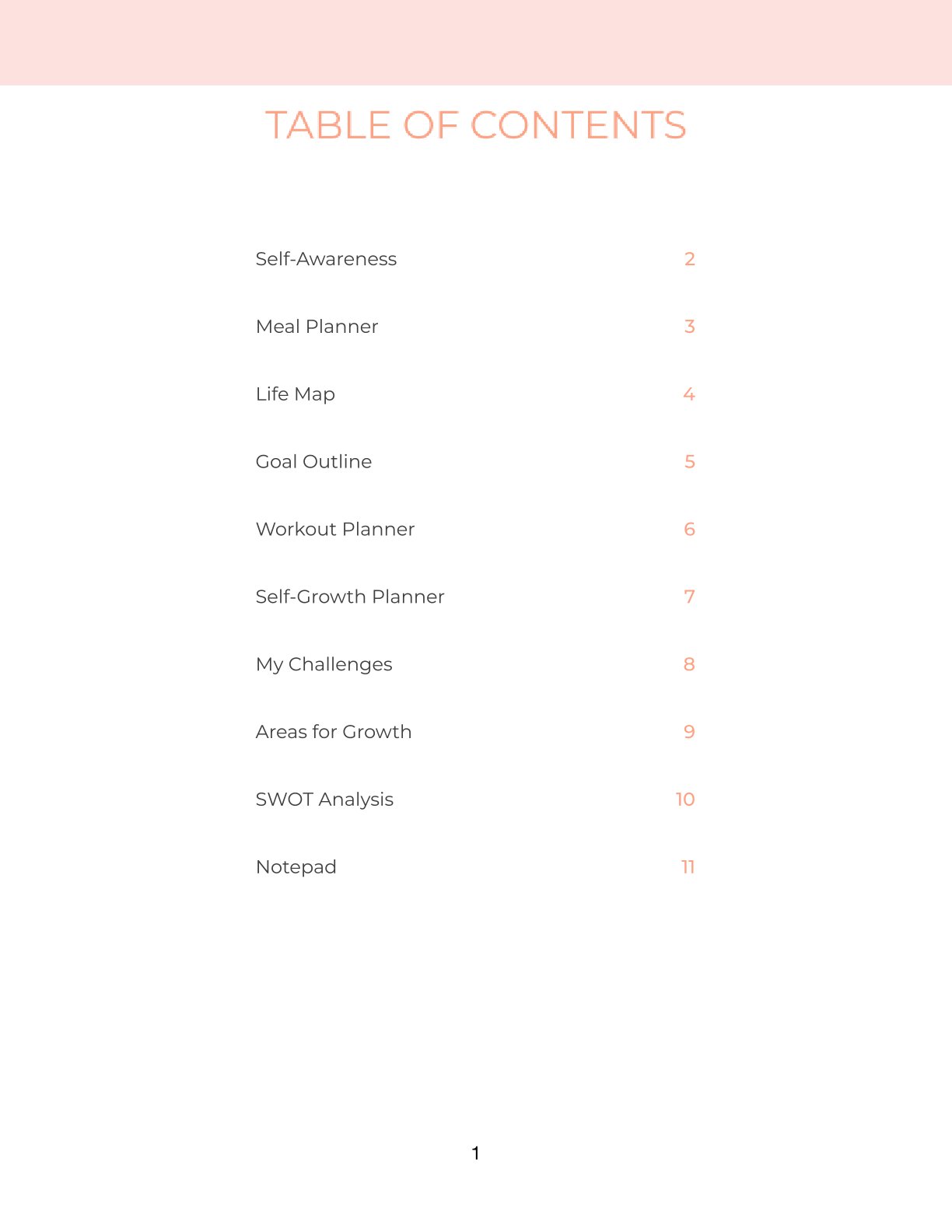Free Personal Development Planner Template – Self-Growth PDF (A4 & US Letter)