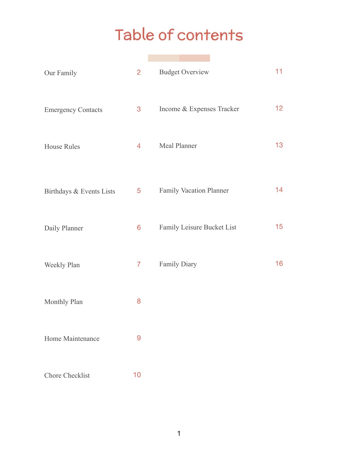 Free Ultimate Personal Family Planner Template – Printable PDF for Household Organization (US Letter)