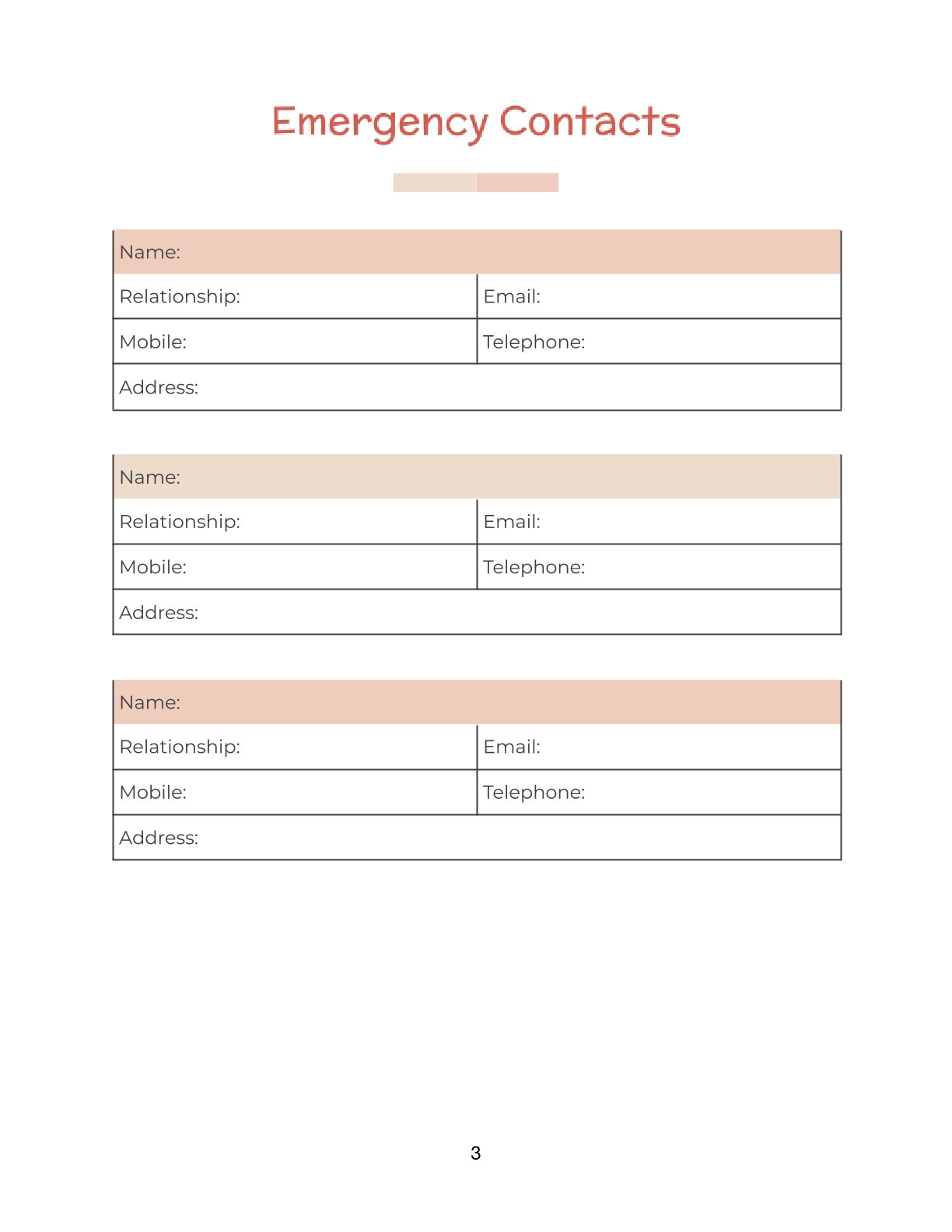 Free Ultimate Personal Family Planner Template – Printable PDF for Household Organization (US Letter)
