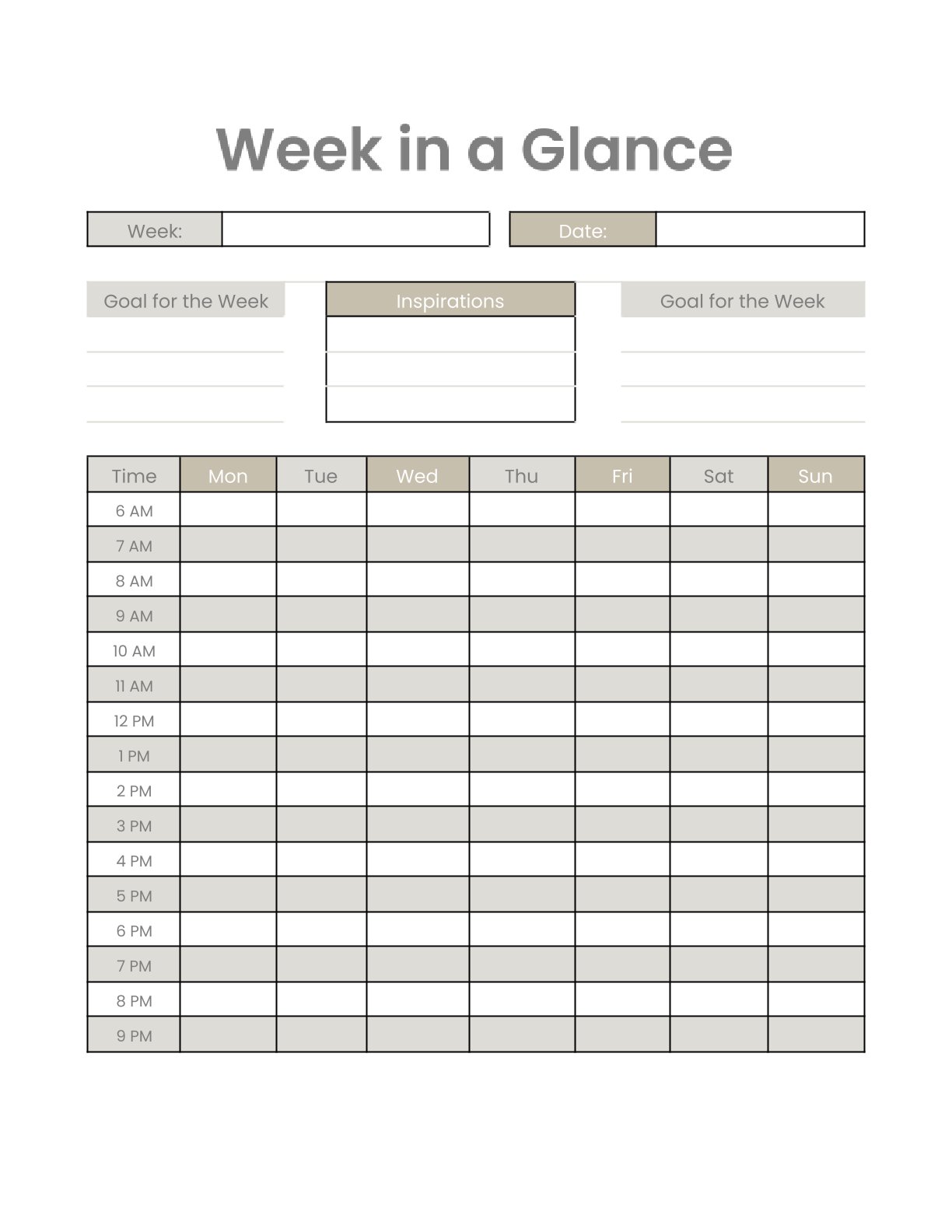 Free Personal Life Planner Template – Monthly & Weekly Schedule, Goals, Budget & Daily Tracker – Printable PDF (A4 & US Letter)