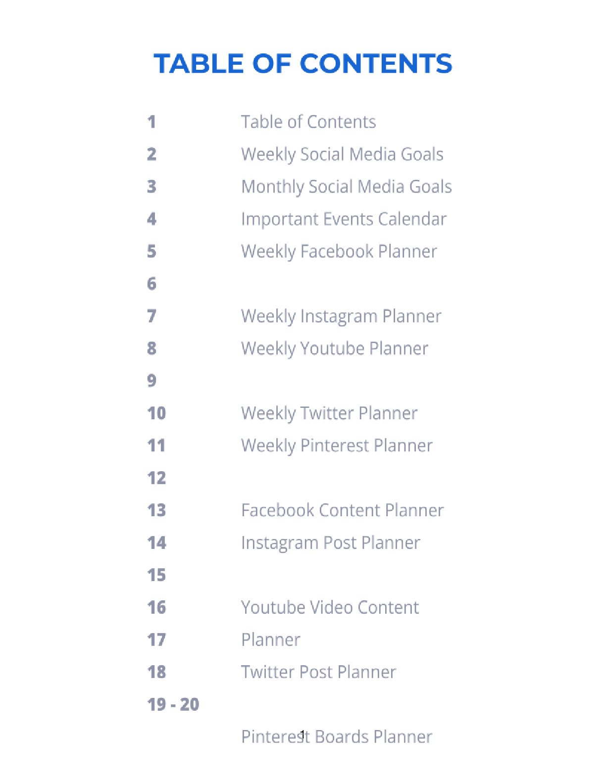 Free Personal Social Media Planner Template (20 Pages) – Schedule Posts, Track Engagement & Grow Online