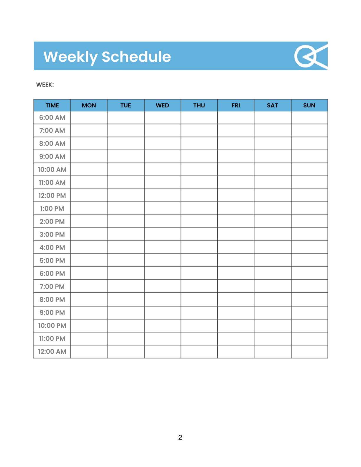 Free Weekly Personal Planner Template – PDF Printable for Goals, Meals, Fitness & Time Management (A4 & US Letter)