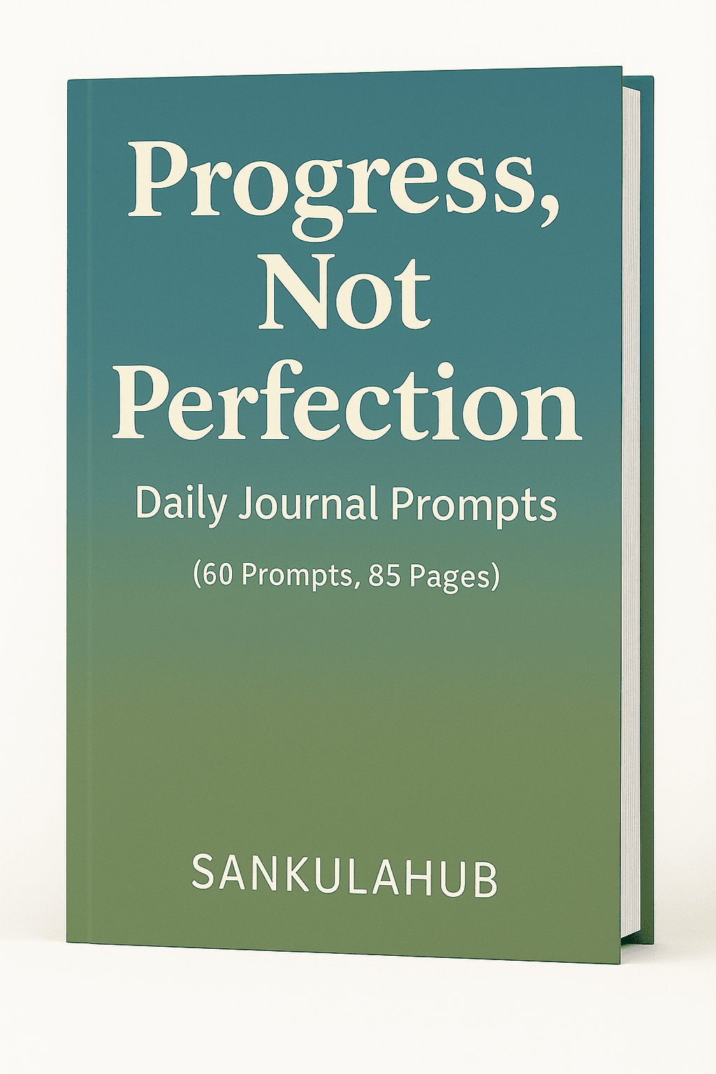 Progress, Not Perfection: Daily Journal Prompts ( 20 pages / PDF  / eBook )