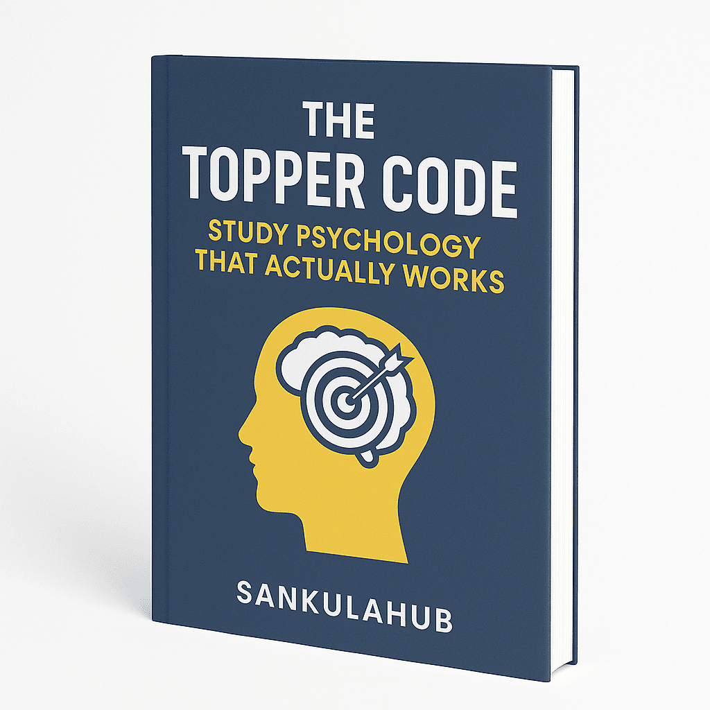 The Topper Code: Study Psychology That Actually Works (10 Chapters, PDF eBook)