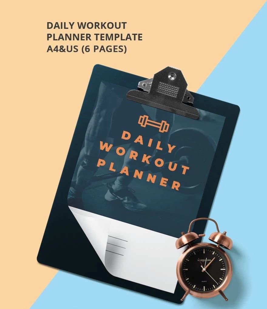 Free Daily Workout Planner Template