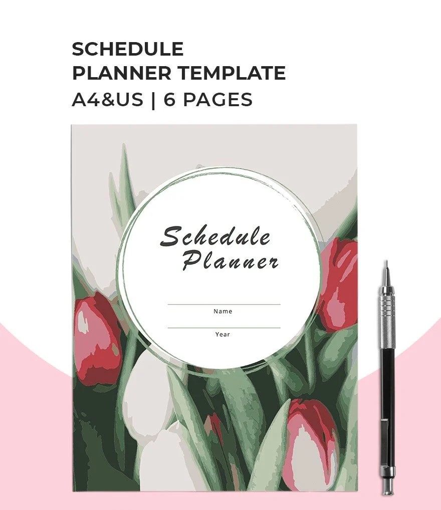 Free Schedule Planner Template