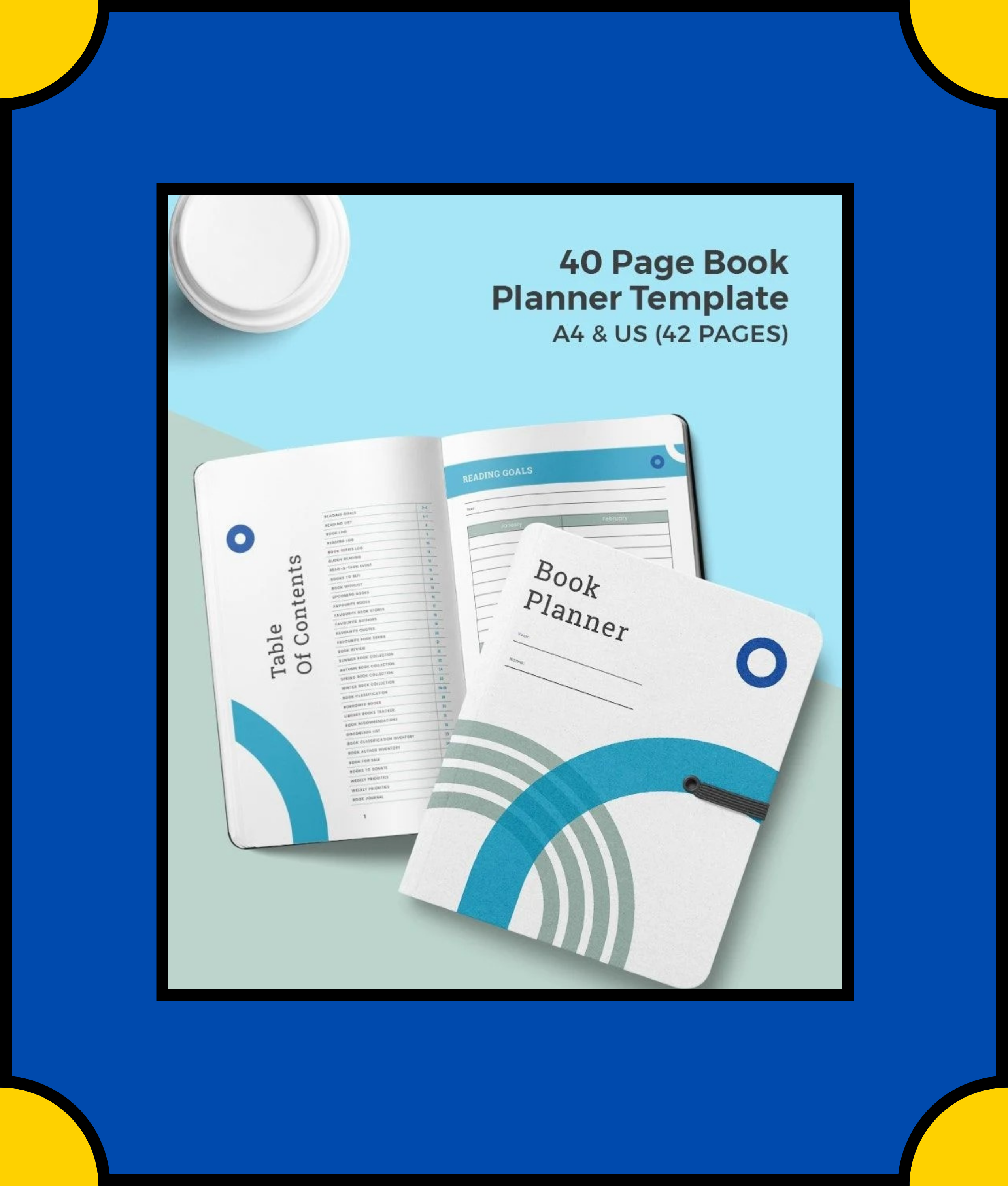 Free 40 Page Book Planner Template