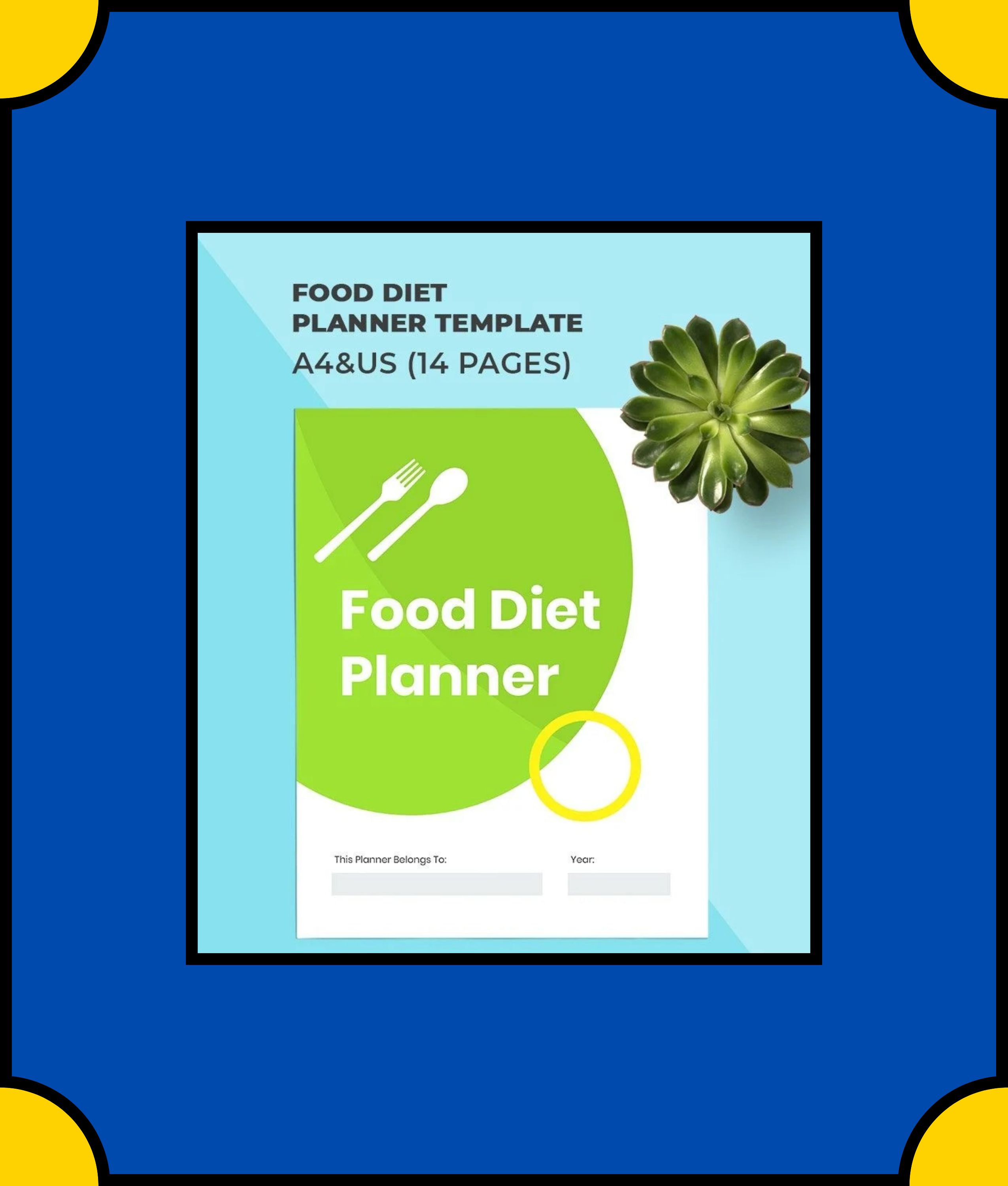 Free Food Diet Planner Template