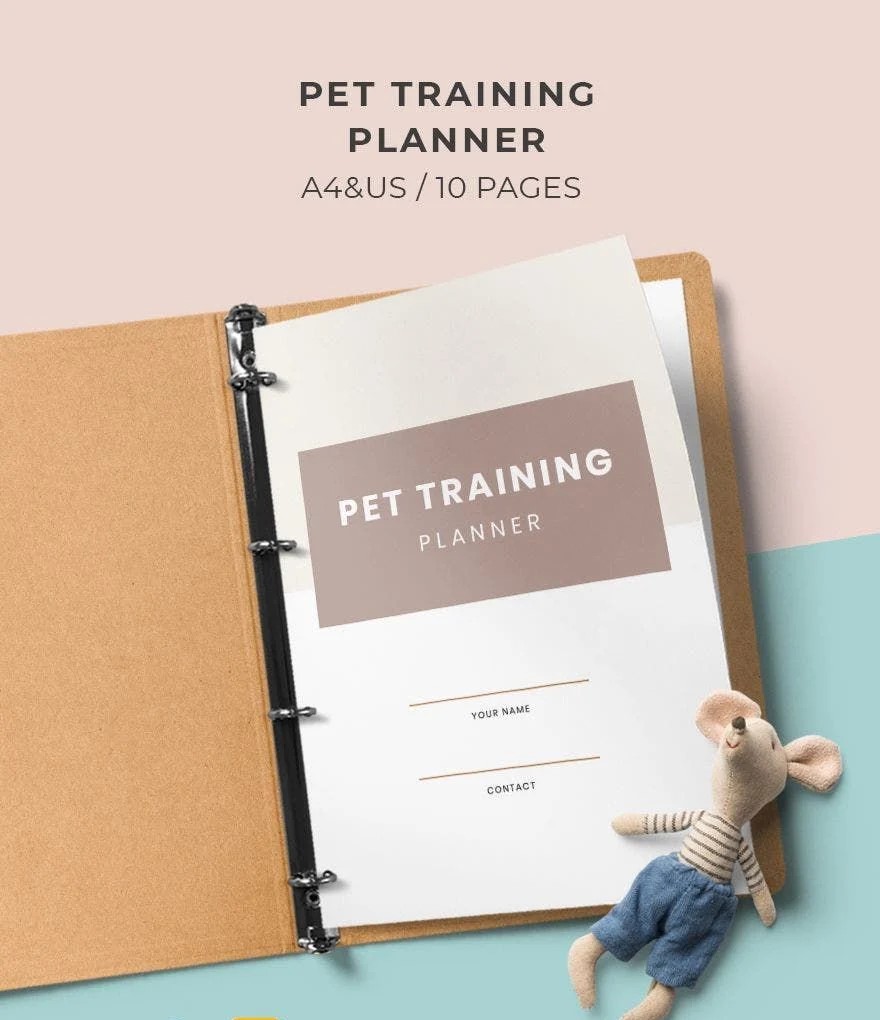 Free Pet Training Planner Template