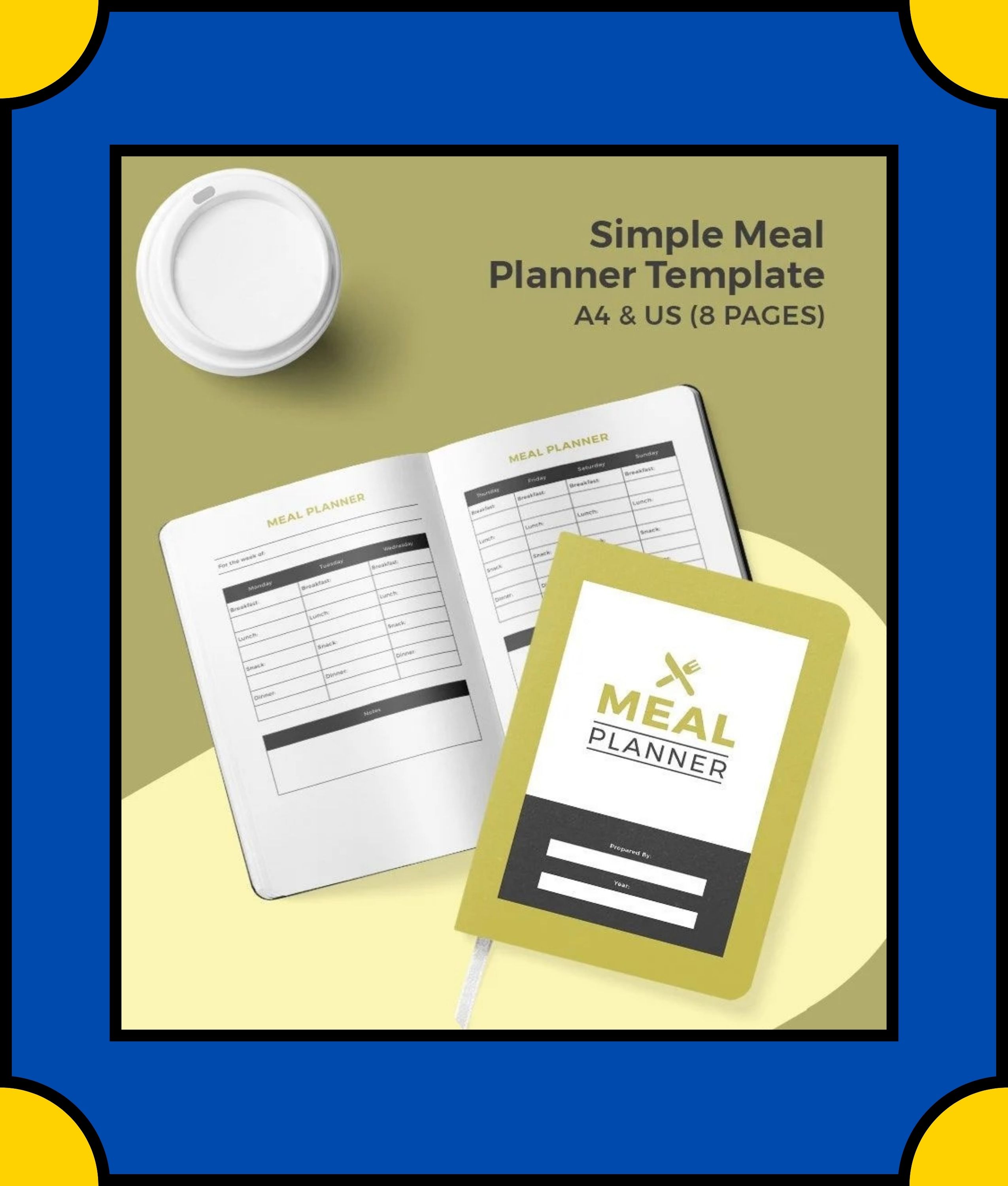 Free Simple Meal Planner Template