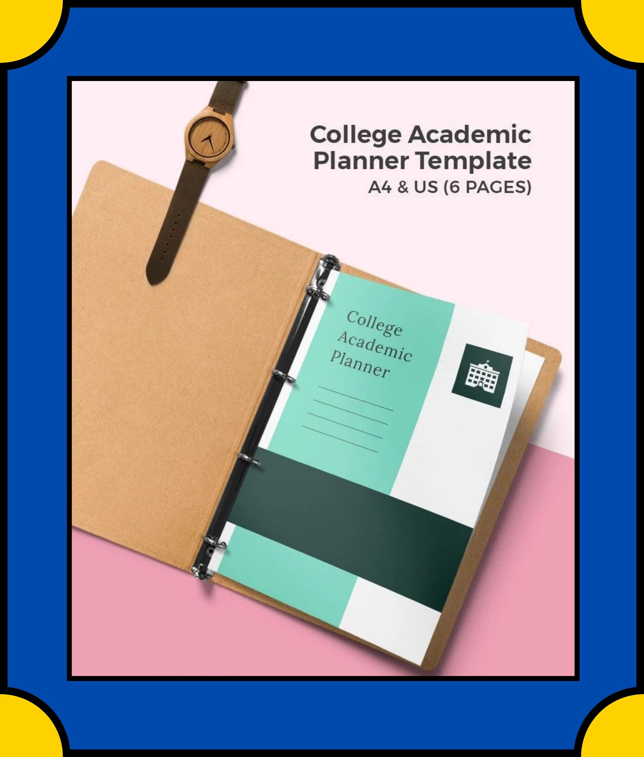 Free College Academic Planner Template