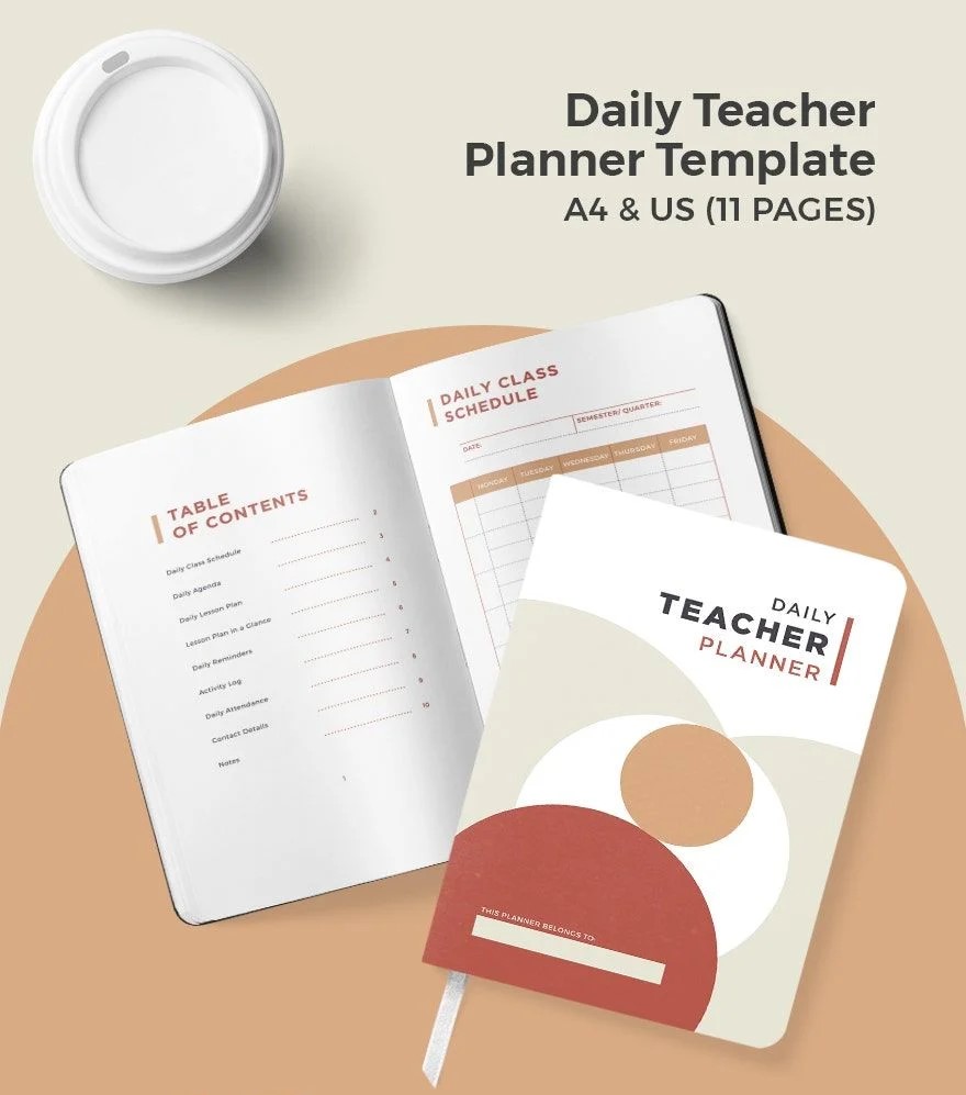 Free Daily Teacher Planner Template