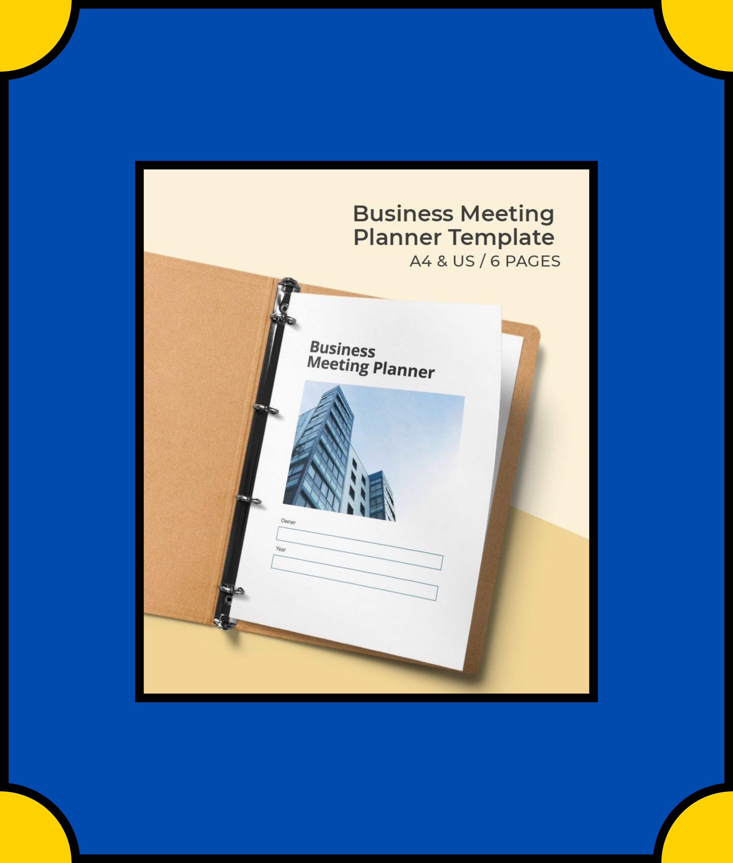 Free Business Meeting Planner Template