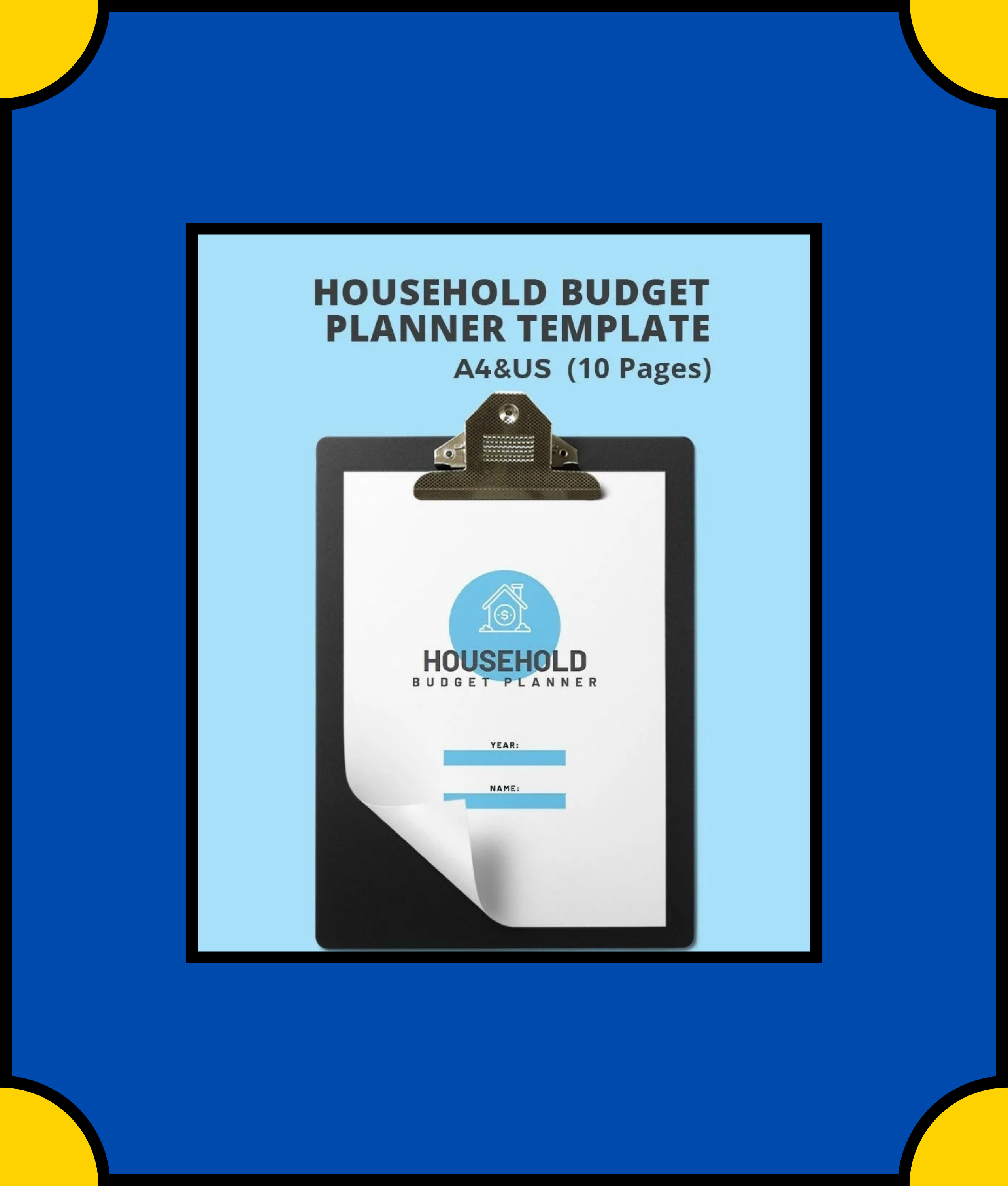 Free Household Budget Planner Template