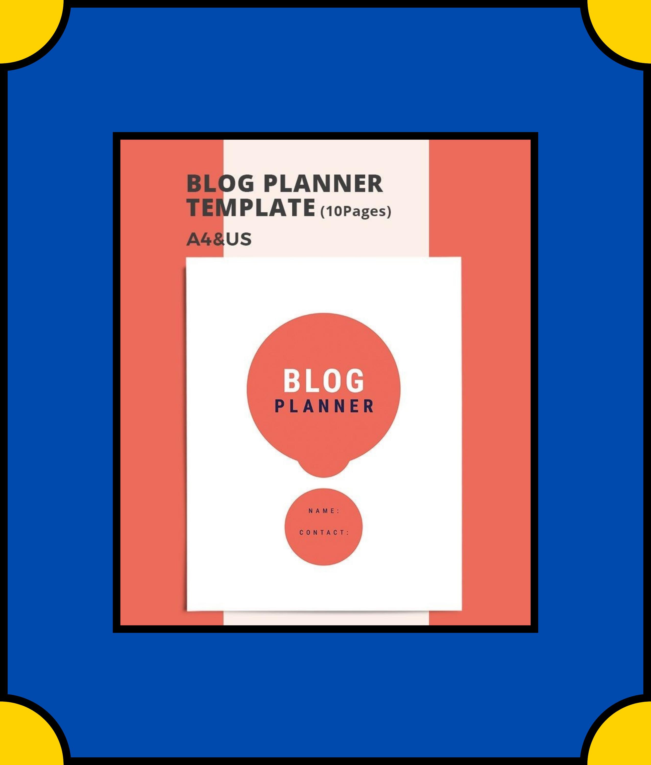 Free Blog Planner Template