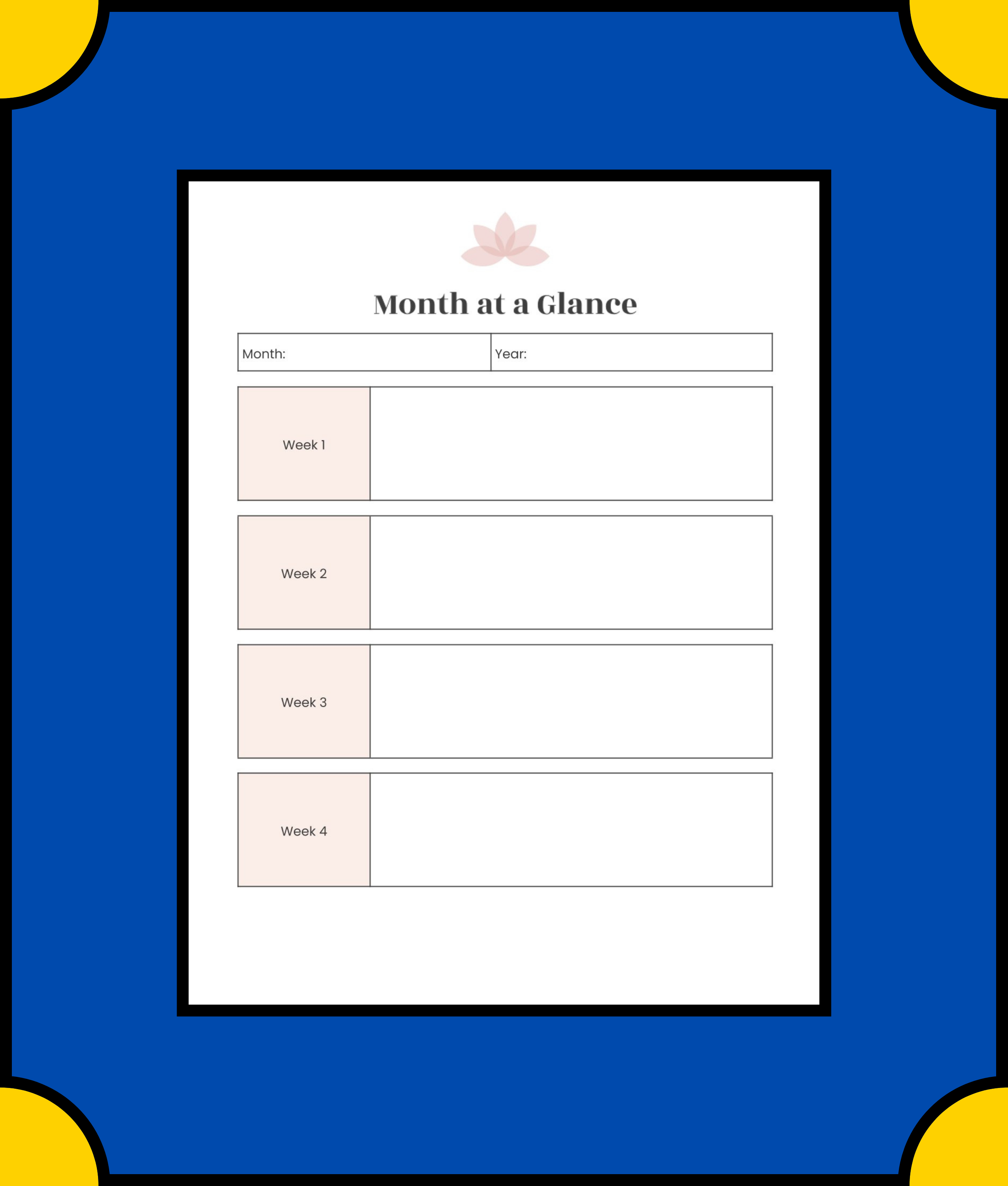 Free Digital-Yoga-Planner-Template