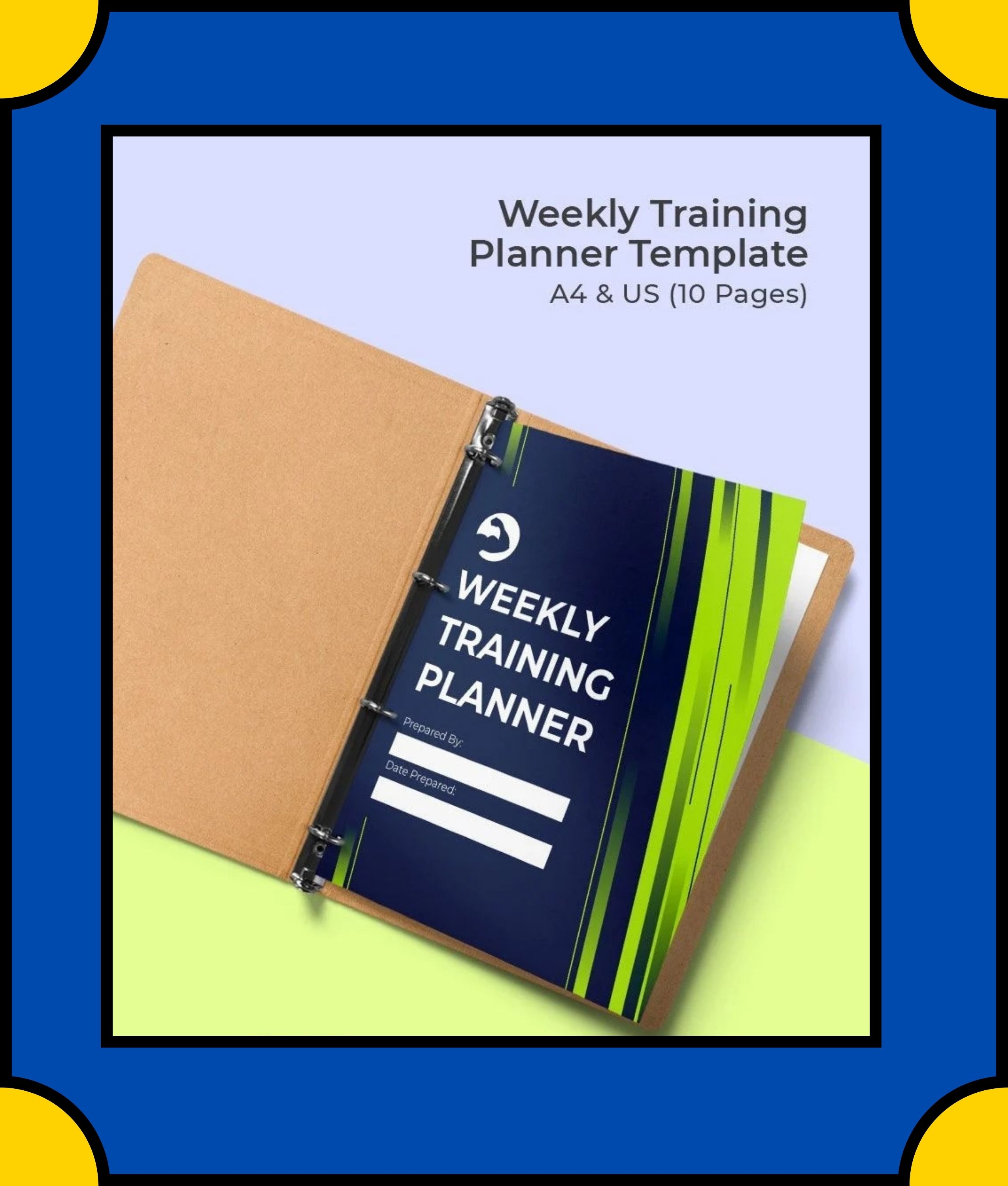 Free Weekly Training Planner Template