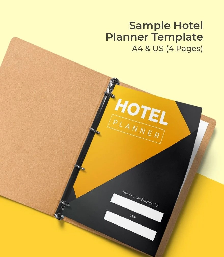 Free Sample Hotel Planner Template