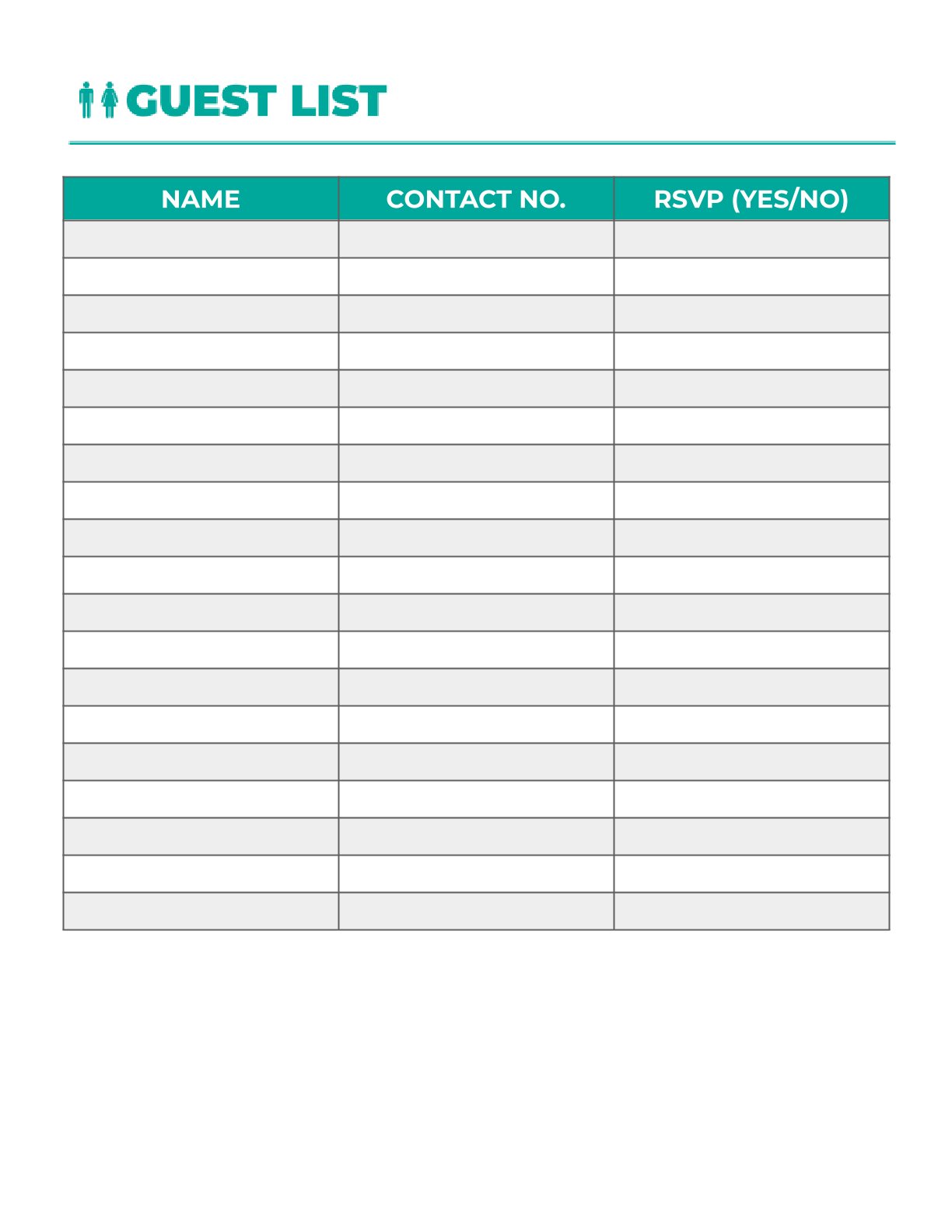 Free Basic Party Planner Template ( PDF ) / Download for Free
