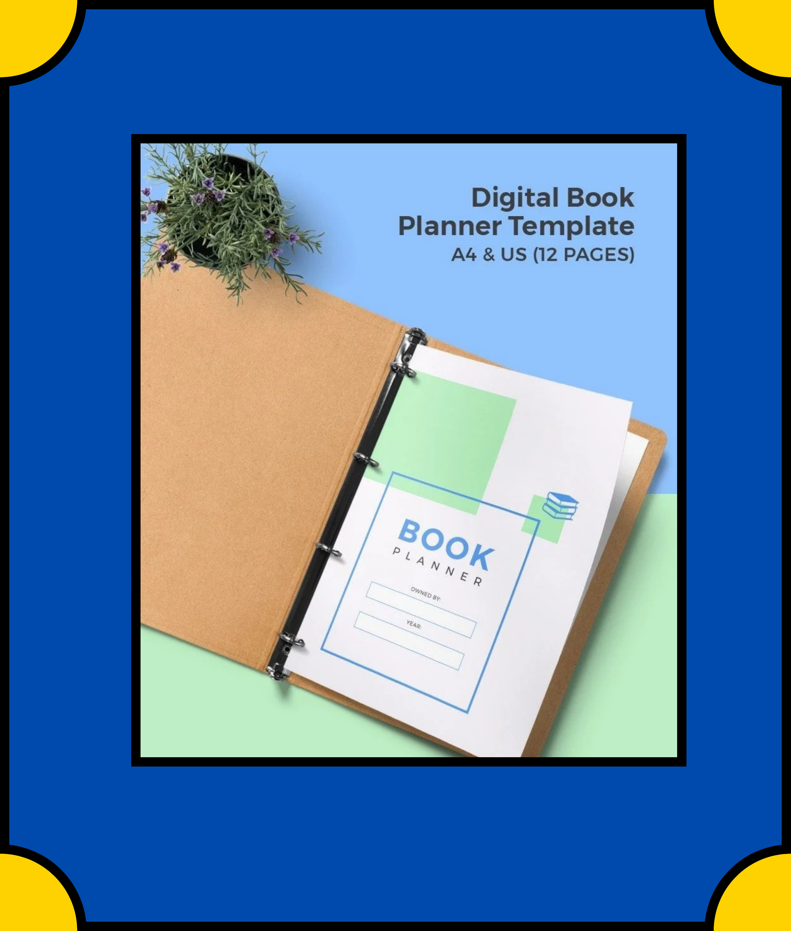 Free Digital Book Planner Template
