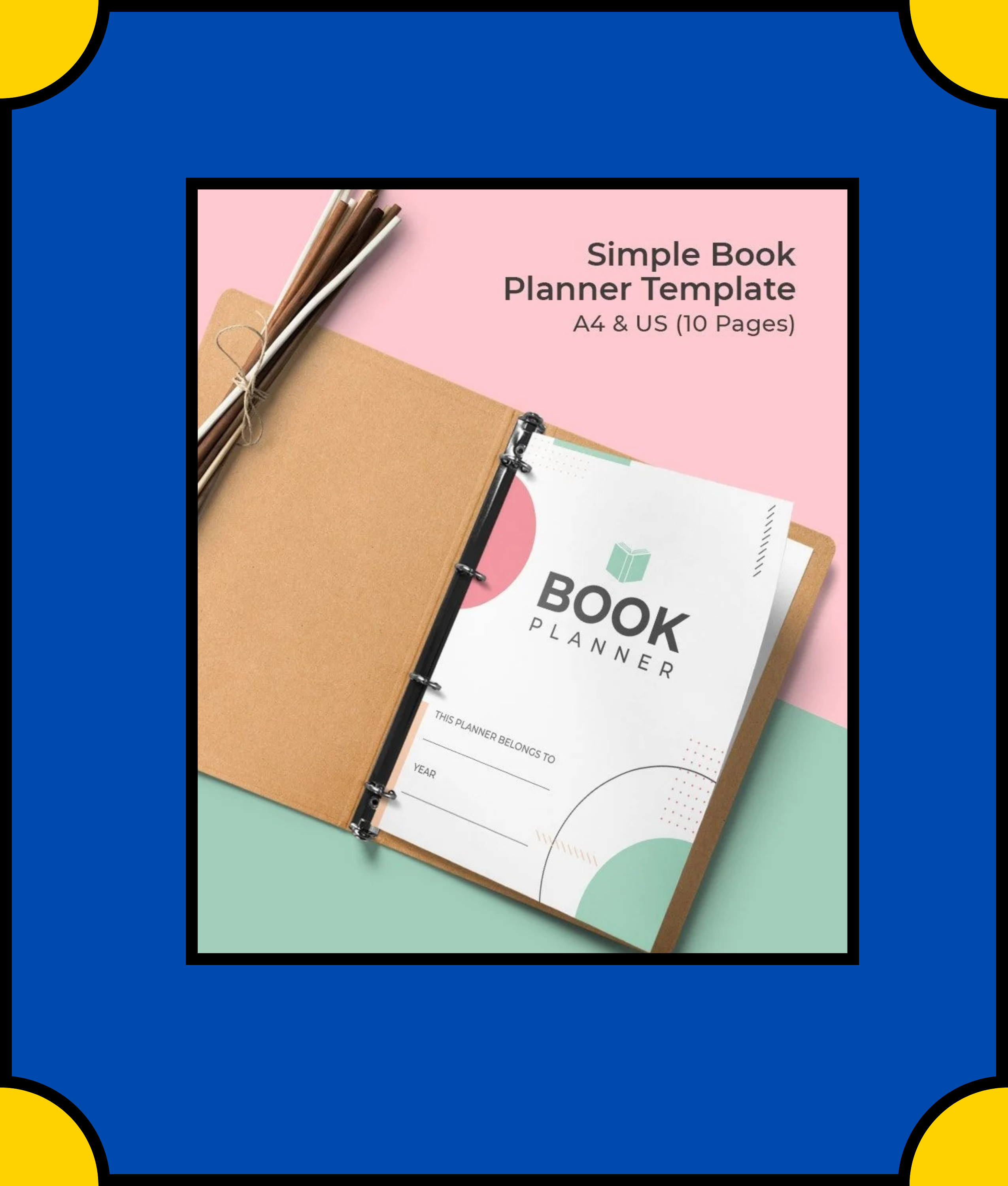 Free Simple Book Planner Template