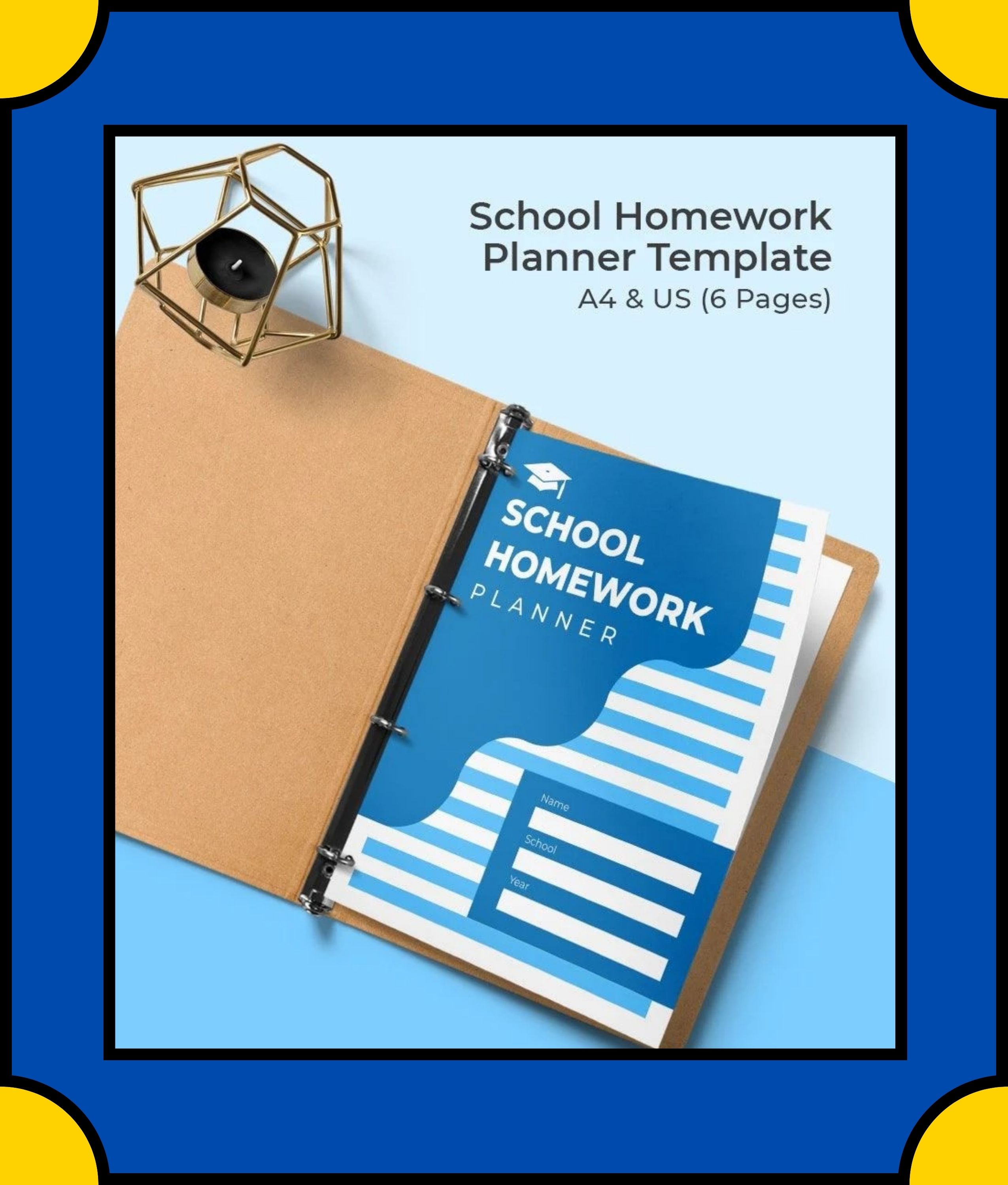 Free School Homework Planner Template