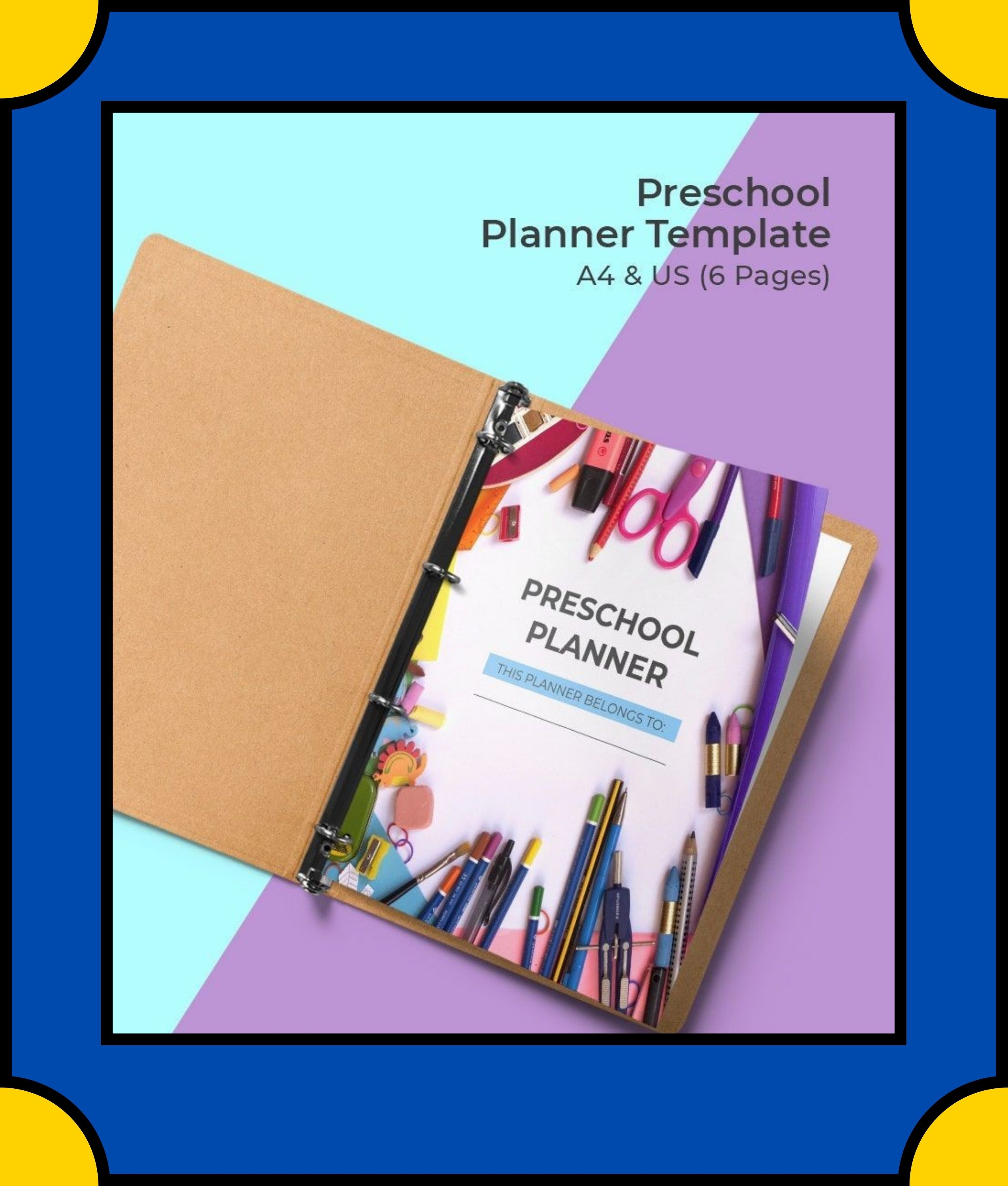 Free Preschool Planner Template