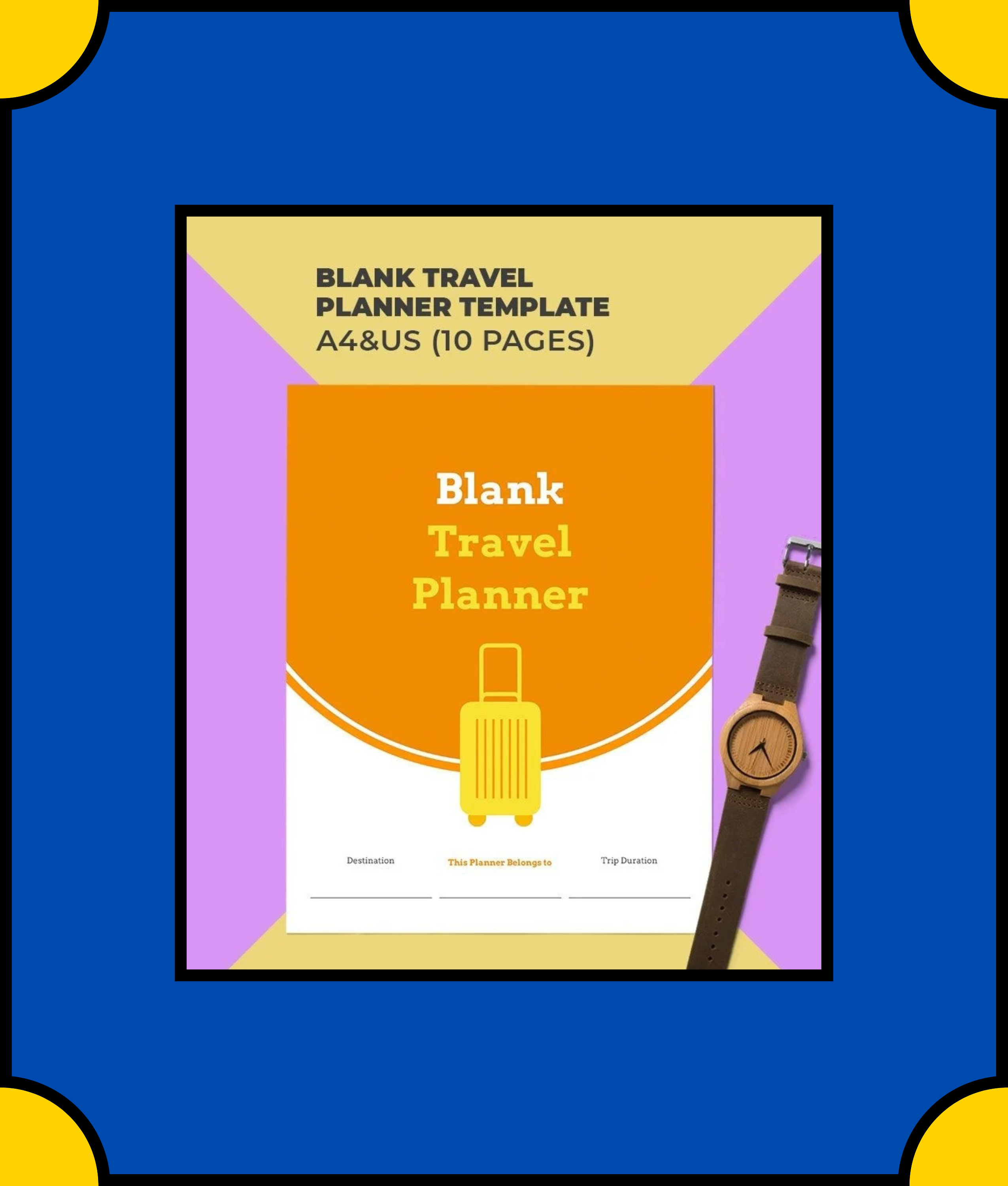 Free Blank-Travel-Planner-Template