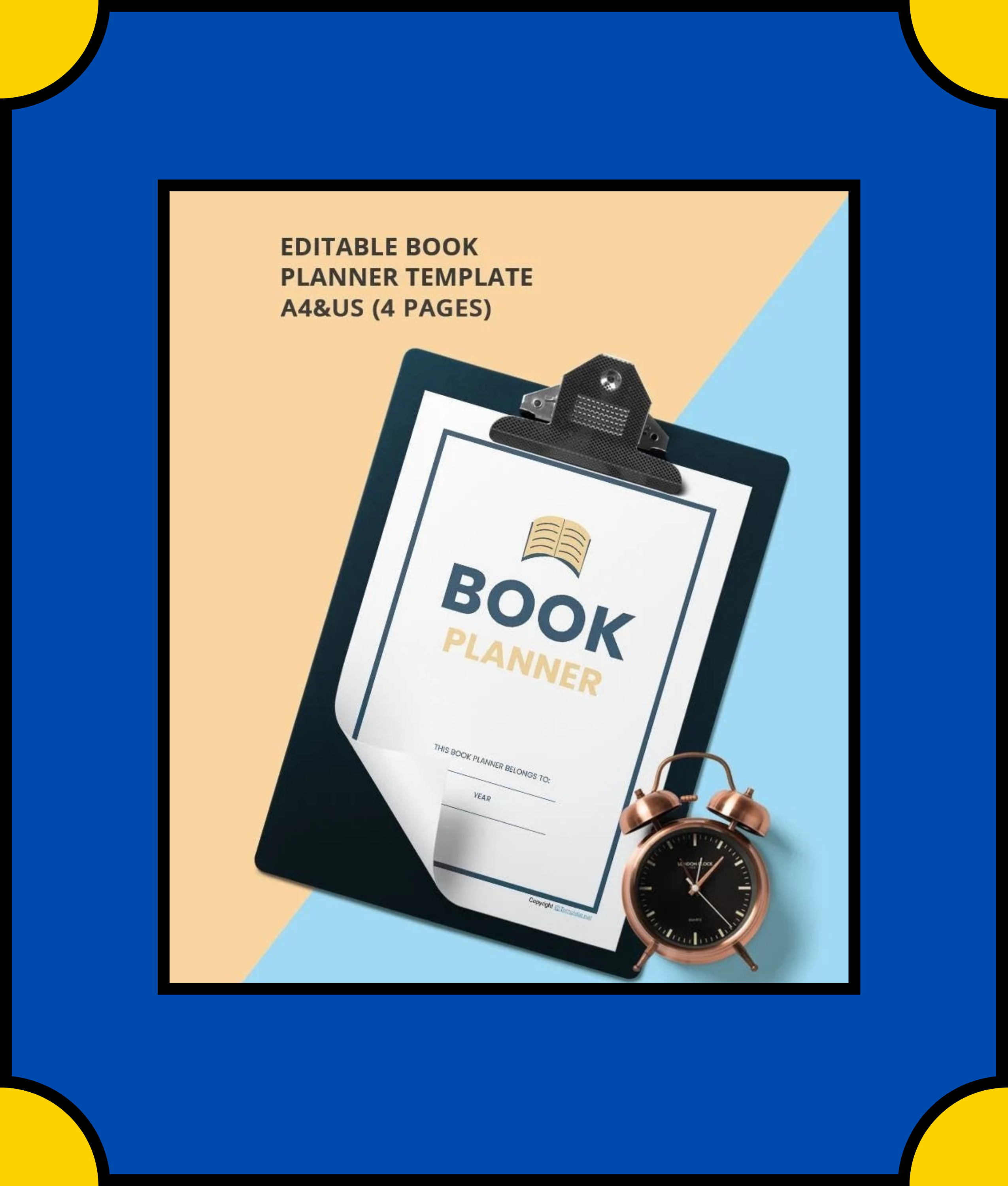 Free Editable Book Planner