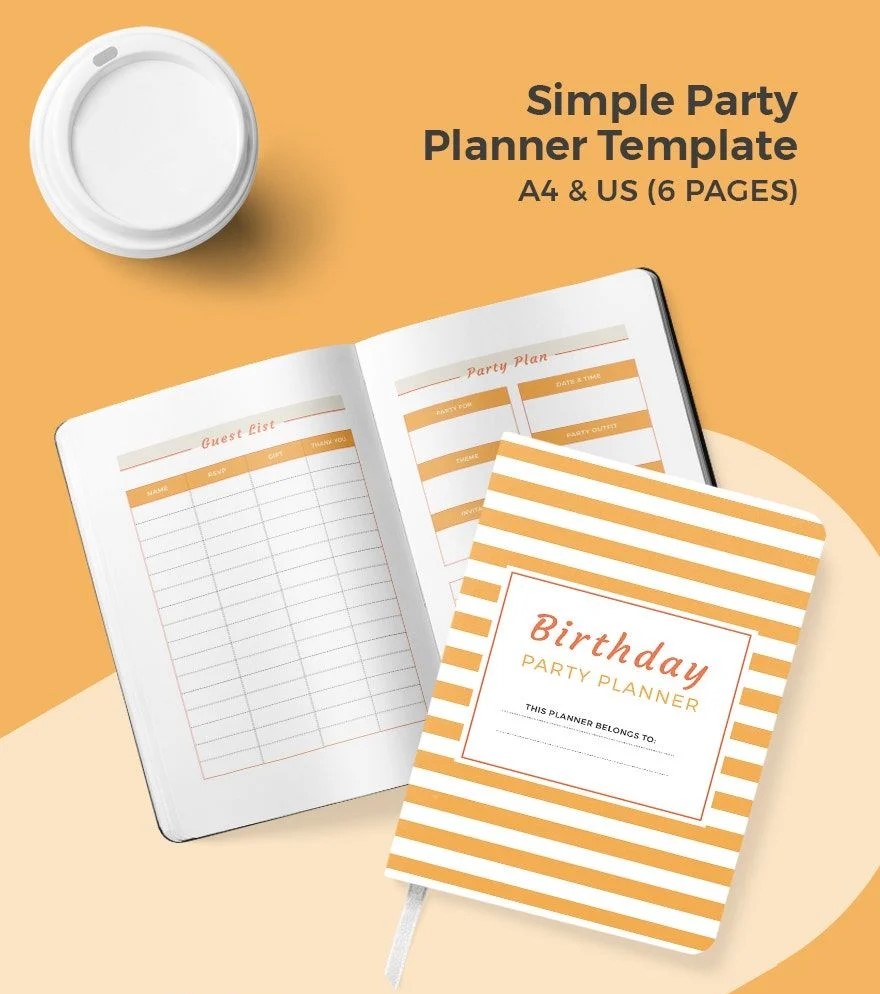 Free Simple Party Planner Template